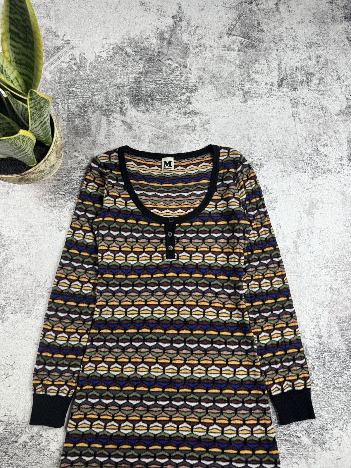 Missoni Missoni Knit 42 Size Wool Dress Tunic Black Longsleeve Size M / US 6-8 / IT 42-44 - 6 Thumbnail