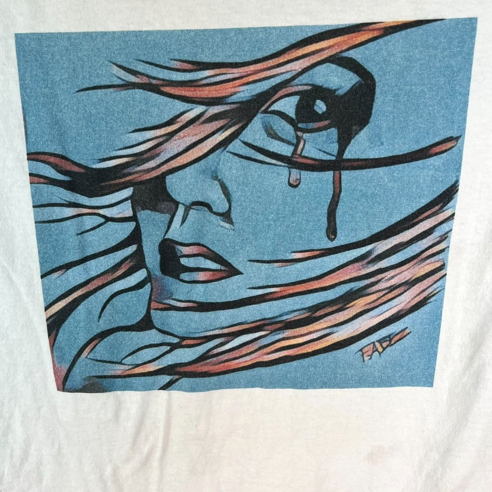 Fruit Of The Loom Fruit of the Loom Graphic Tee Woman Crying FABC Adult White Size L Size US L / EU 52-54 / 3 - 2 Thumbnail