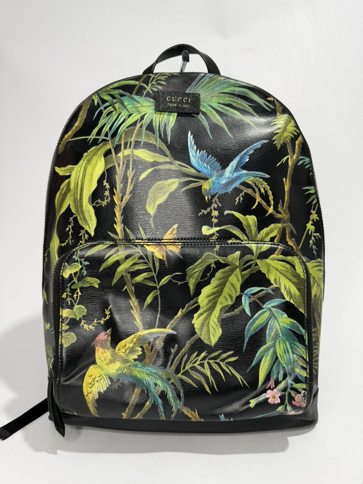 Gucci GUCCI Calfskin Tropical Print Medium Day Backpack Size ONE SIZE - 1 Thumbnail