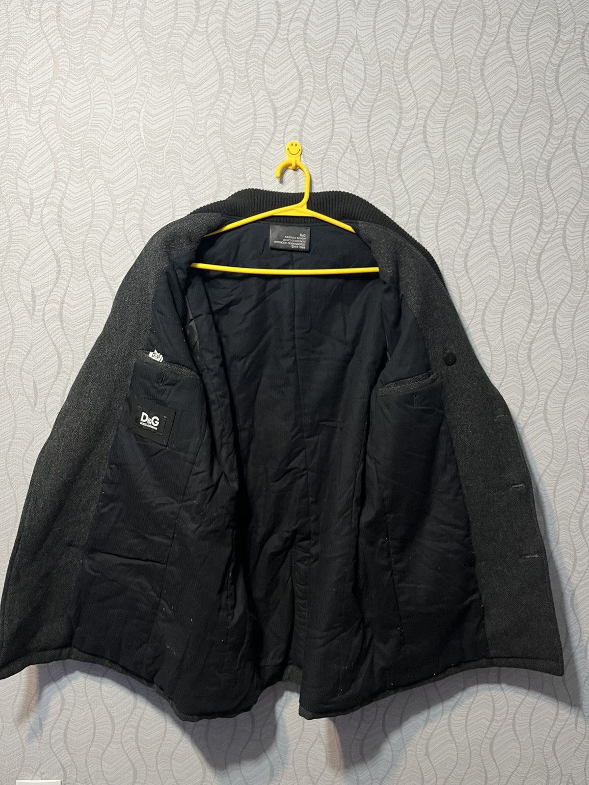 Dolce & Gabbana Dolce&Gabbana Vintage Men’s Wool Gray Double-Breasted Coat Size US L / EU 52-54 / 3 - 7 Thumbnail