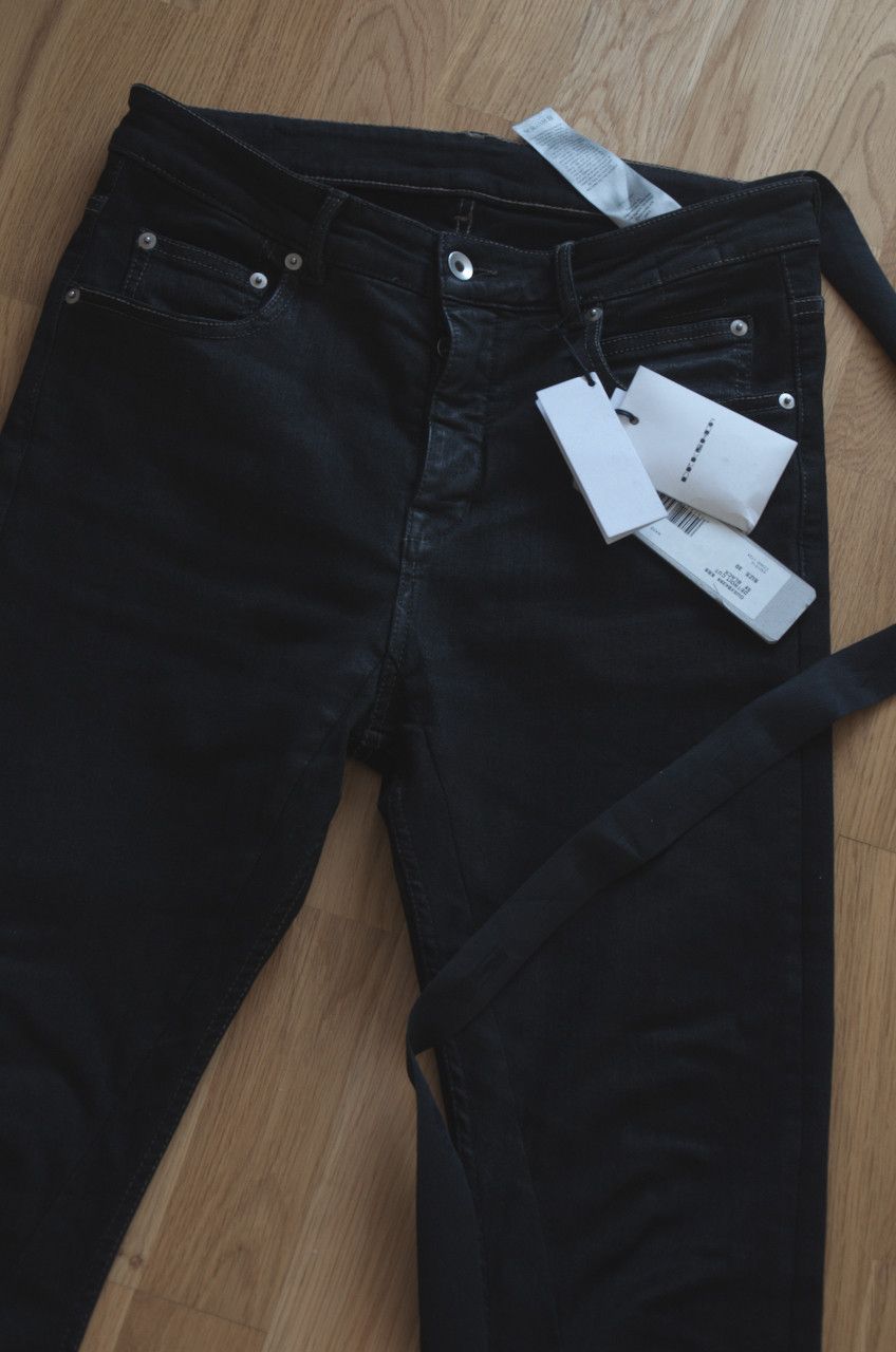image of Rick Owens Detroit Jeans Fw22 in Black, Men's (Size 30)