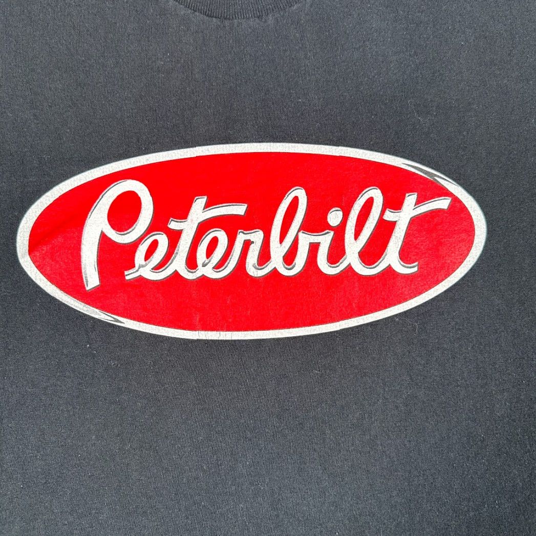 Delta VINTAGE Peterbilt Shirt Delta 2XL Adult Black Logo Trucker 90s Shirt Mens Size US XXL / EU 58 / 5 - 2 Thumbnail