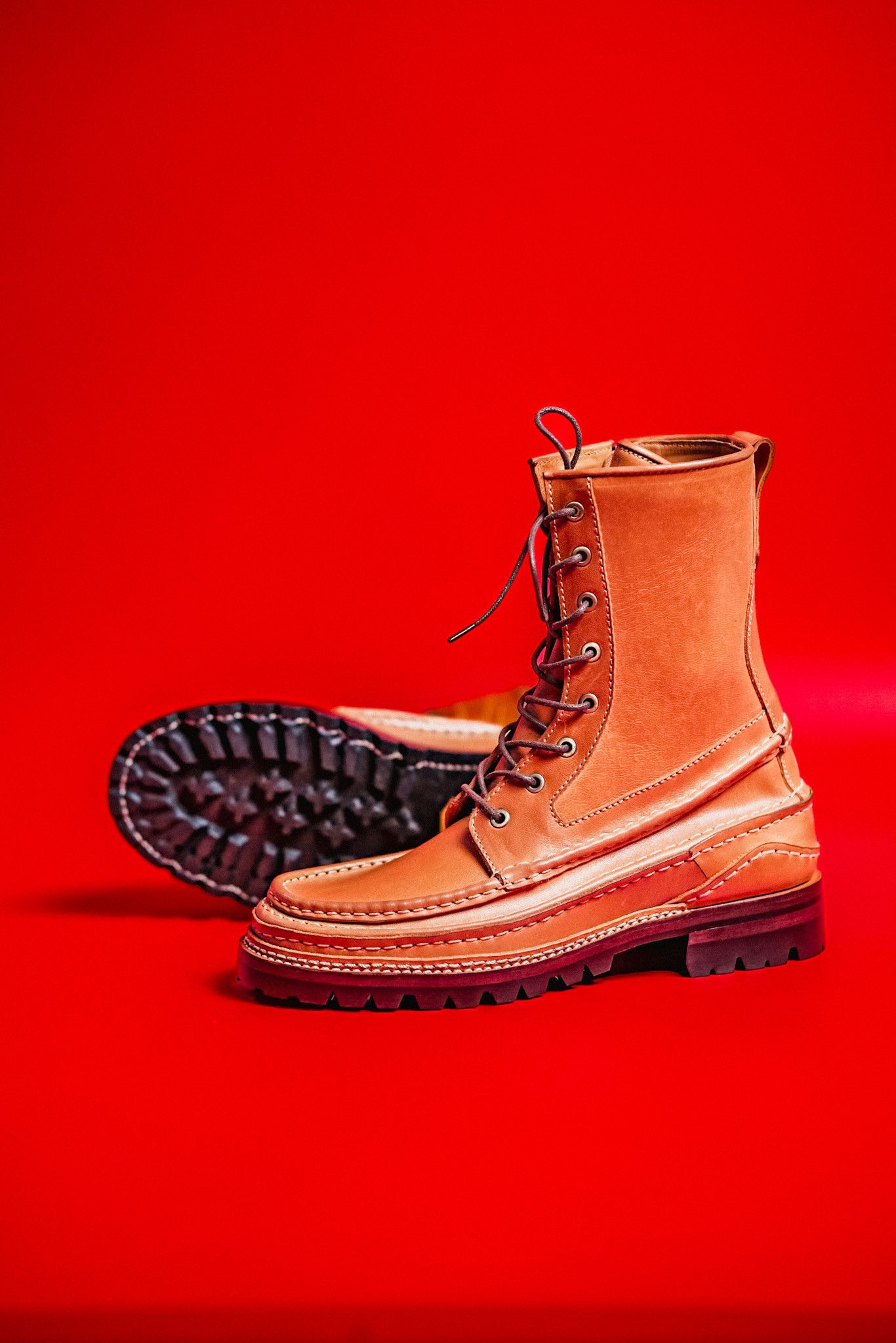 Grizzly Boots Custom Maryam Horsehide Natural Leather