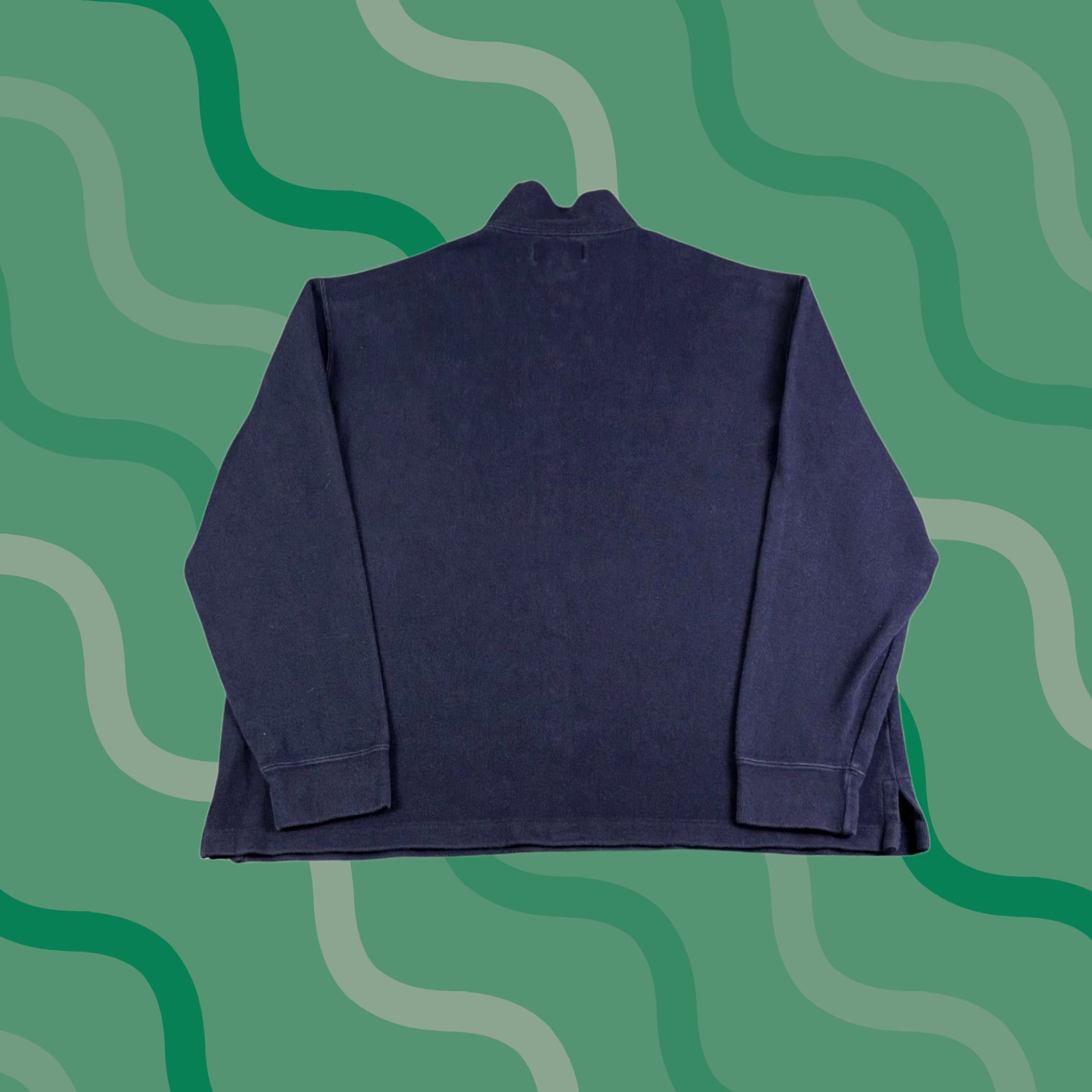 Polo Ralph Lauren Polo Ralph Lauren Mens XL Navy Blue Mock Neck Knit Pullover Sweater Size US XL / EU 56 / 4 - 1 Thumbnail