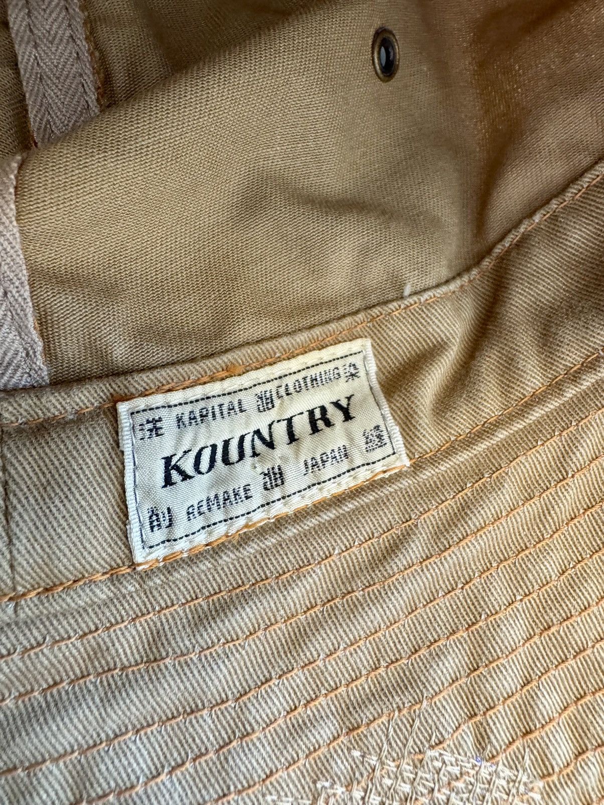 Kapital Kapital - Chino Bucket Hat Gypsy Remake (EK-1444) Size ONE SIZE - 5 Thumbnail