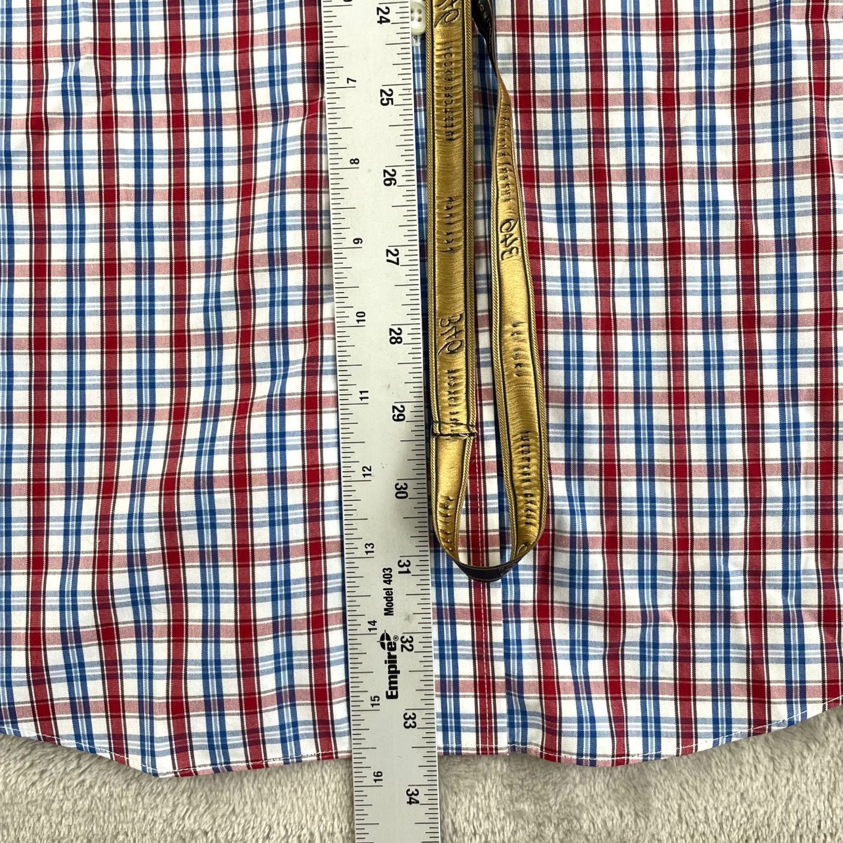 Brooks Brothers Brooks Brothers Shirt Men 2XL Red Blue White Plaid Non Iron Long Sleeve NWT Size US XXL / EU 58 / 5 - 7 Thumbnail