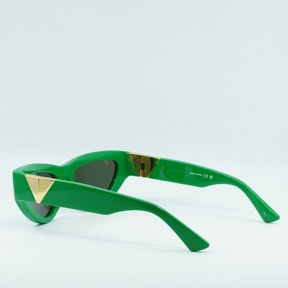 Bottega Veneta Bottega Veneta BV1176S 003 Sunglasses Green Cat Eye Frame Size ONE SIZE - 4 Thumbnail