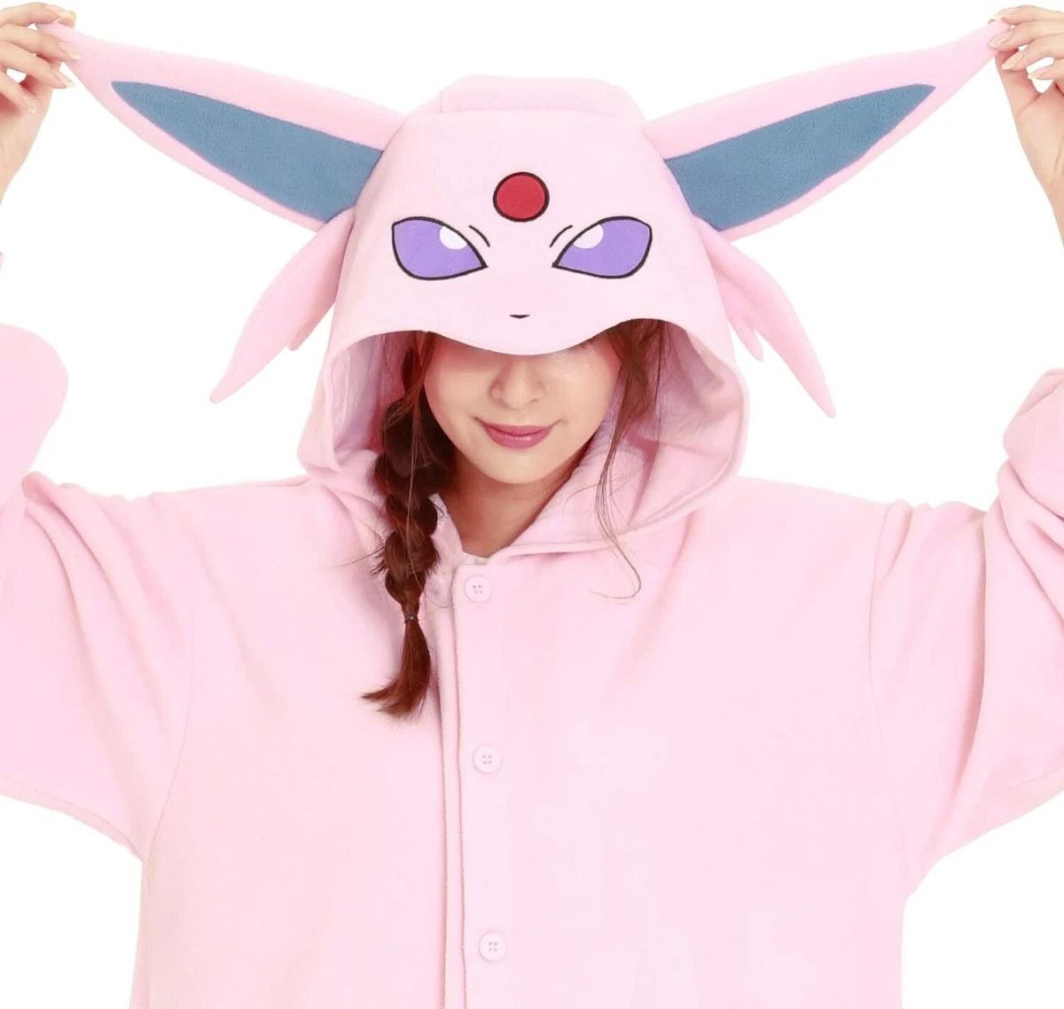 Japanese Brand × Pokemon Pokemon Espeon 🤩 Costume Cosplay Kigurumi Size US 36 / EU 52 - 1 Thumbnail