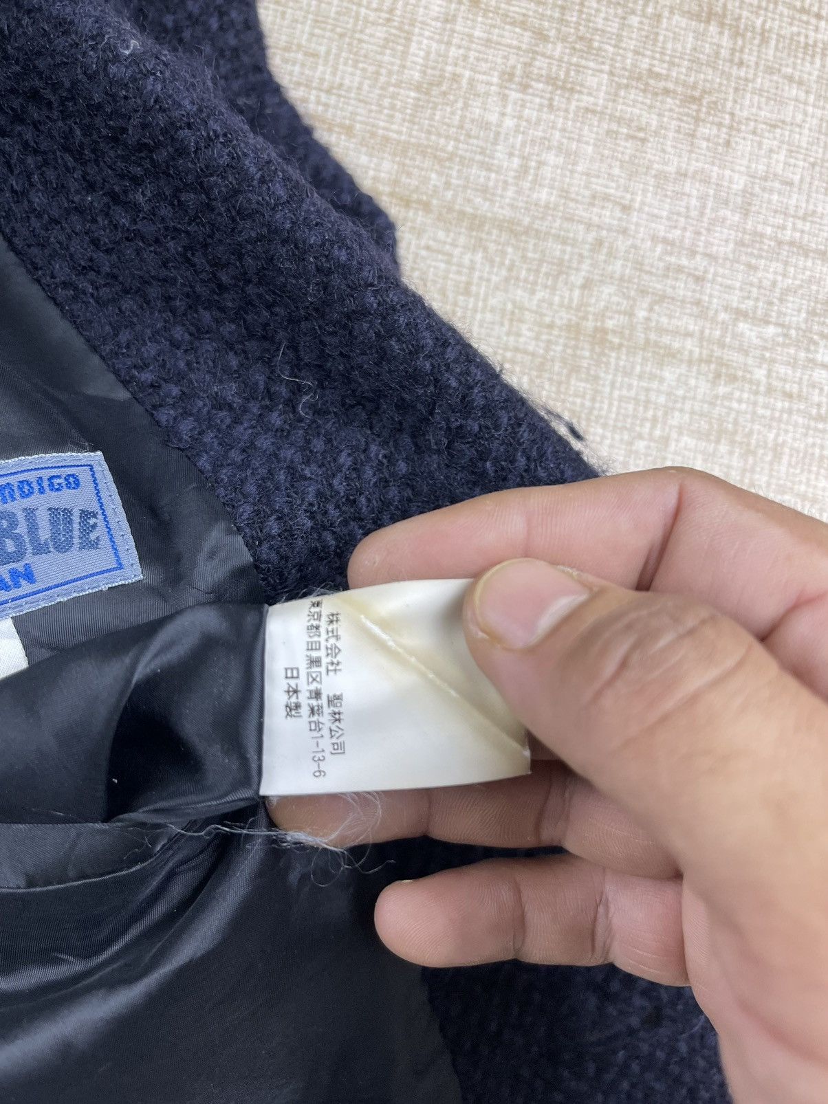 Blue Blue Japan × Indigo × Vintage Vtg BLUE BLUE JAPAN ARIGATO Pure Indigo Knit Button Jacket Size US M / EU 48-50 / 2 - 11 Thumbnail