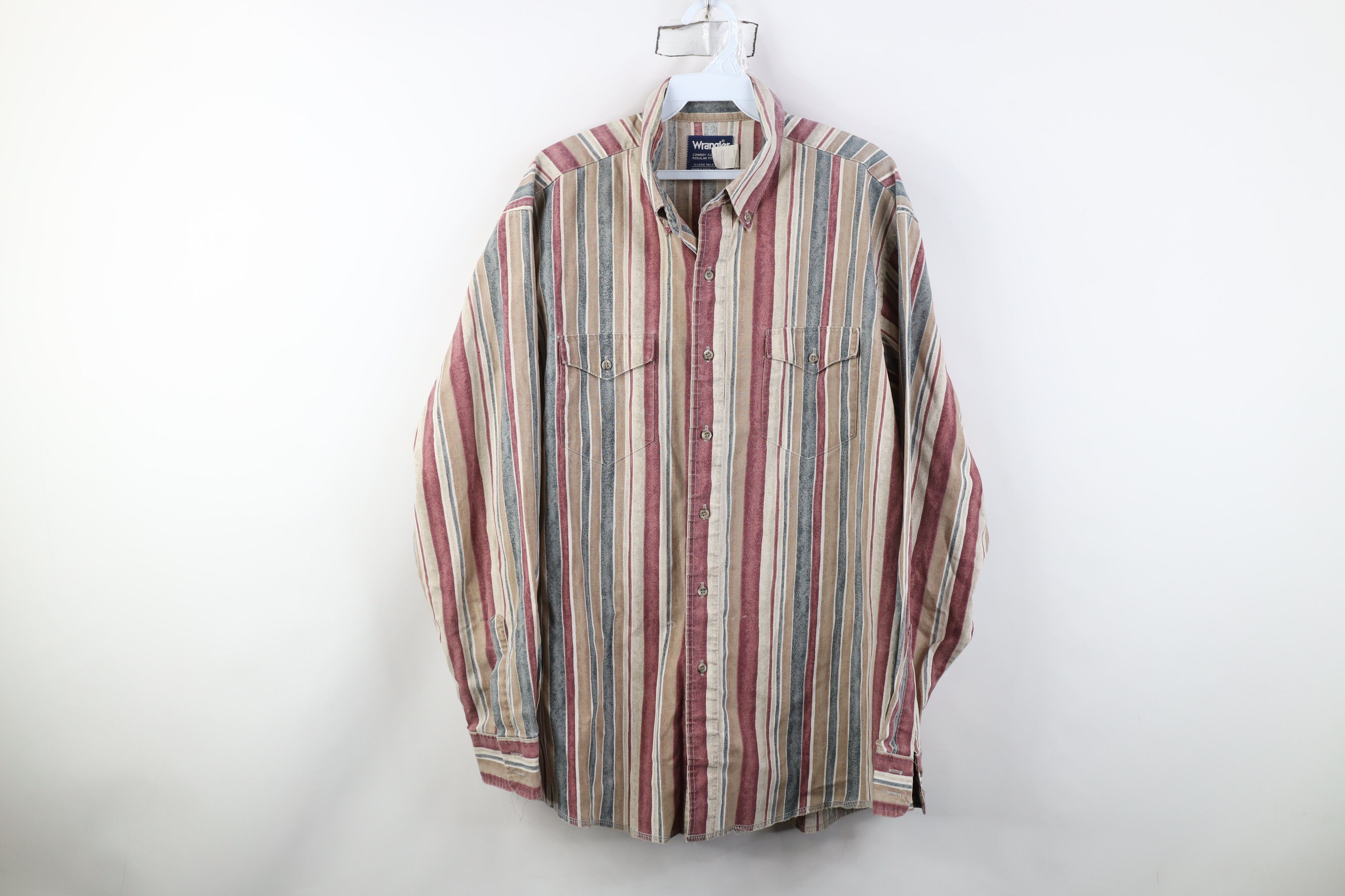 Wrangler Vintage 90s Wrangler Brushpopper Western Button Down Shirt Size US M / EU 48-50 / 2 - 1 Thumbnail