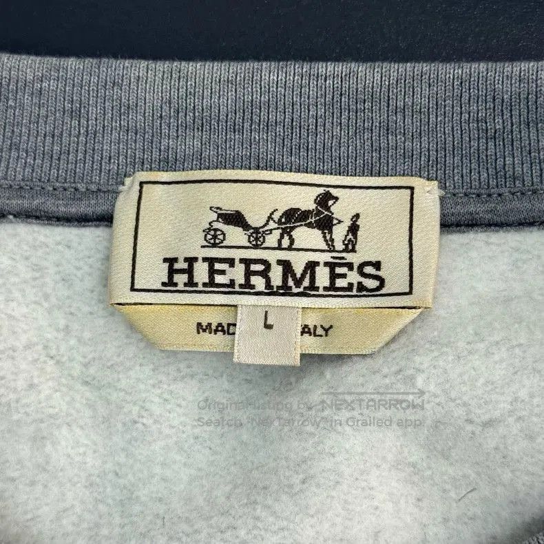Hermes Hermes Gray Horse Head Sweatshirt L. Size US L / EU 52-54 / 3 - 5 Thumbnail