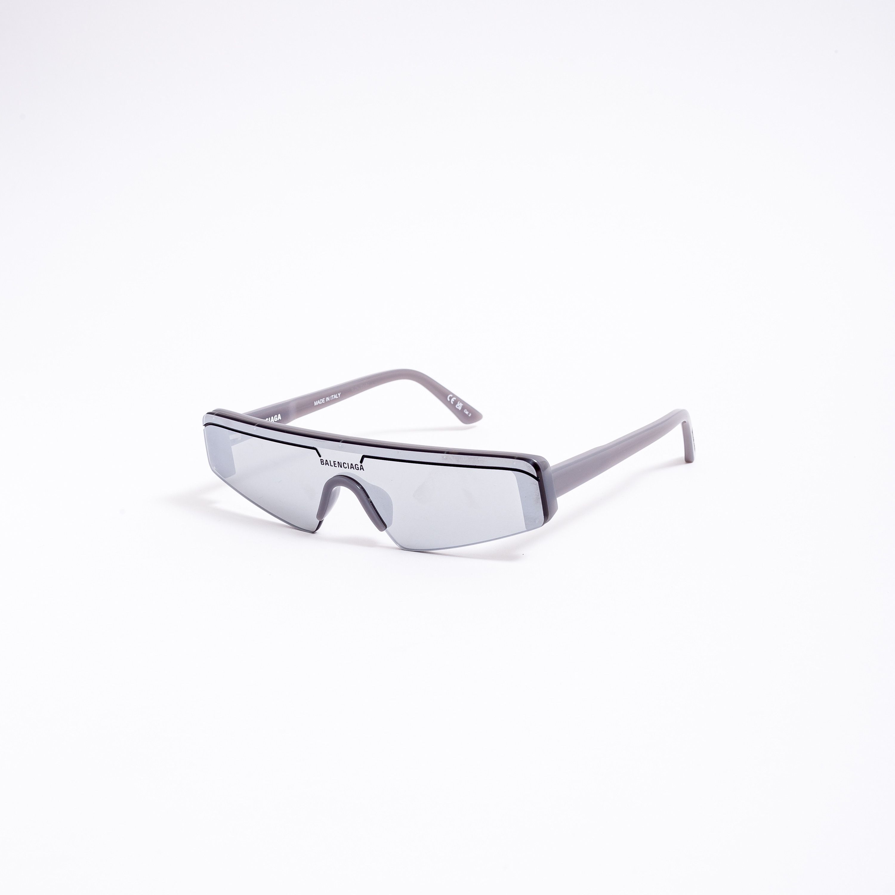 BALENCIAGA BB0003S 011 GRAY SILVER