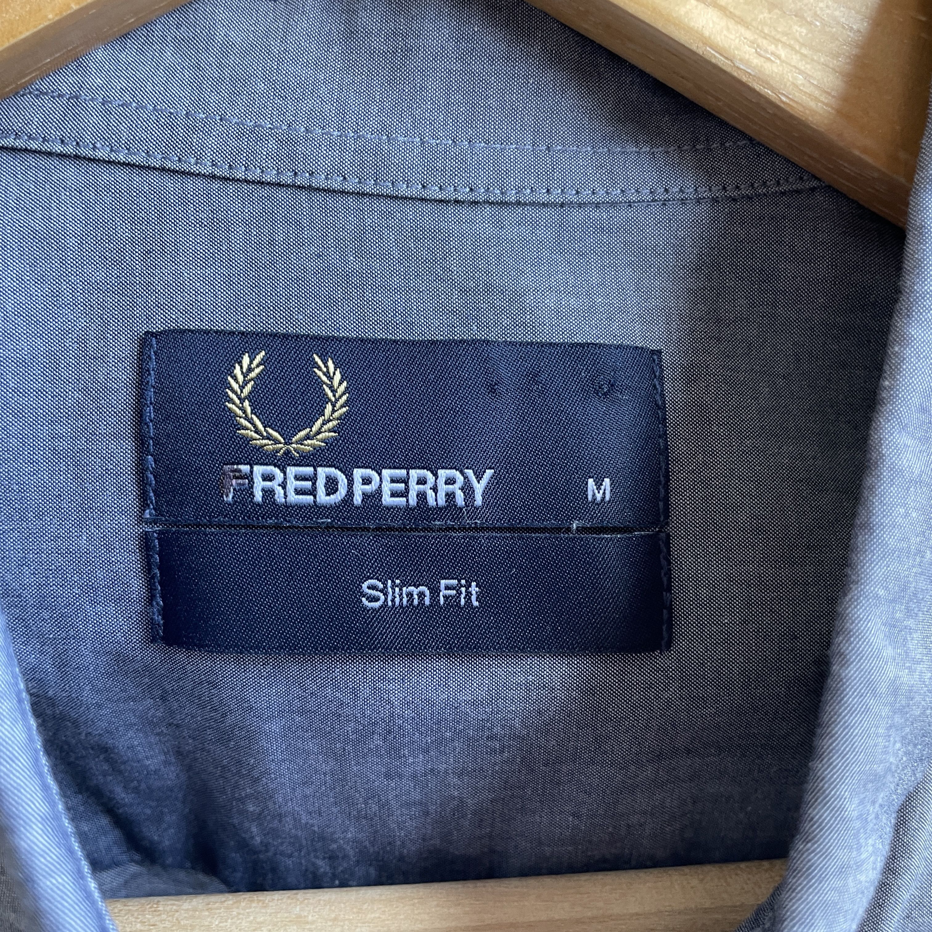 Fred Perry Fred Perry Wide Stripe Slim Fit Oxford Shirt Size M Size US M / EU 48-50 / 2 - 5 Thumbnail