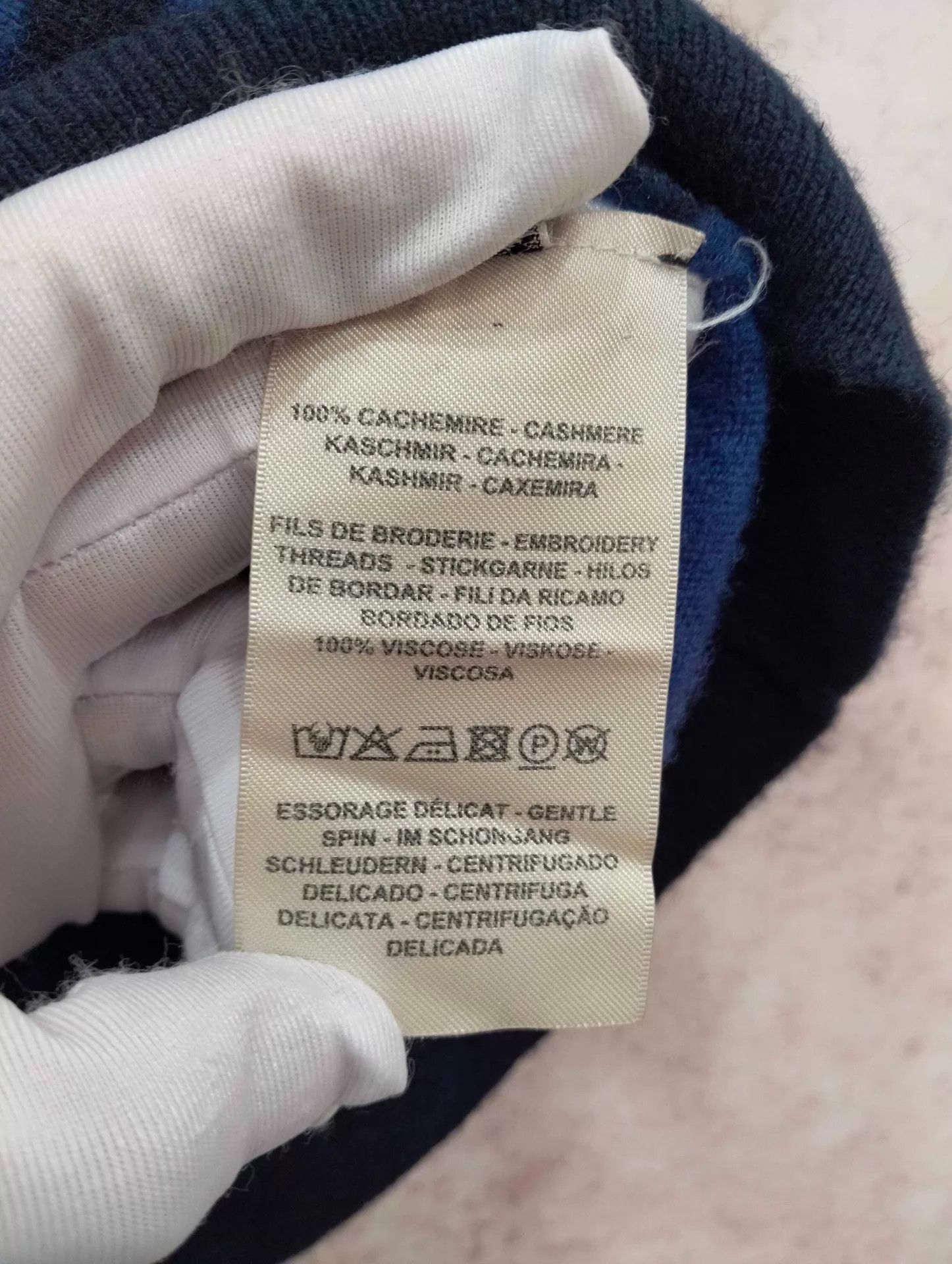 Hermes Hermes Graffiti Blue Knit Sweater 36 Size XS / US 0-2 / IT 36-38 - 4 Thumbnail