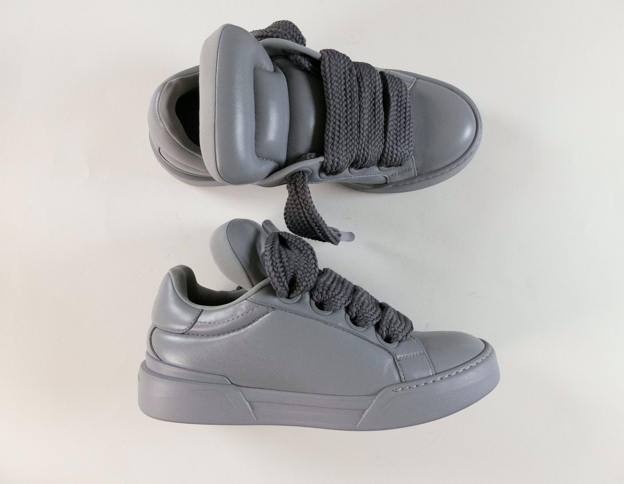 Dolce & Gabbana DOLCE & GABBANA SNK gray Mega Skate leather sneakers Size US 9 / EU 42 - 1 Thumbnail