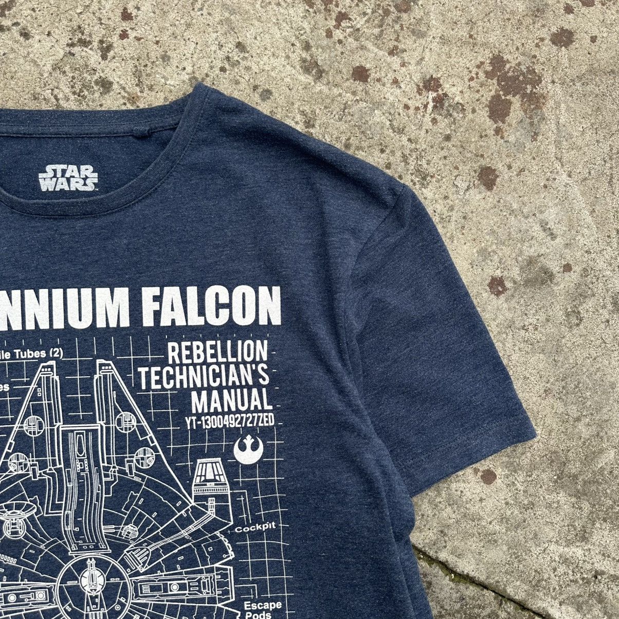Y/Project Vintage Adult Star Wars T-shirts Millennium Falcon Big Logo Size US L / EU 52-54 / 3 - 5 Thumbnail