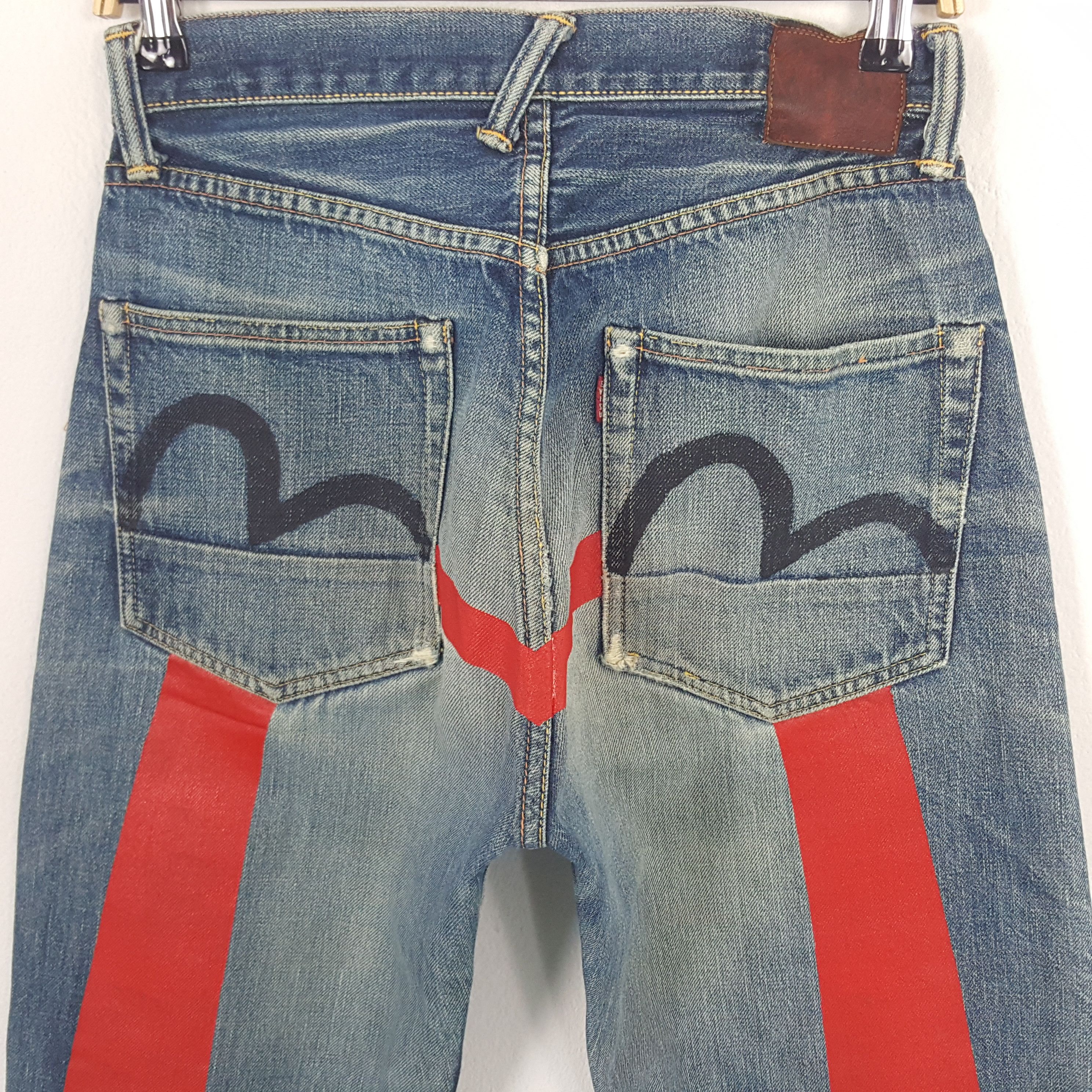 Evisu × Vintage Vintage Evisu Japan Selvedge Custom Daicock Denim Jeans Size US 27 - 2 Thumbnail