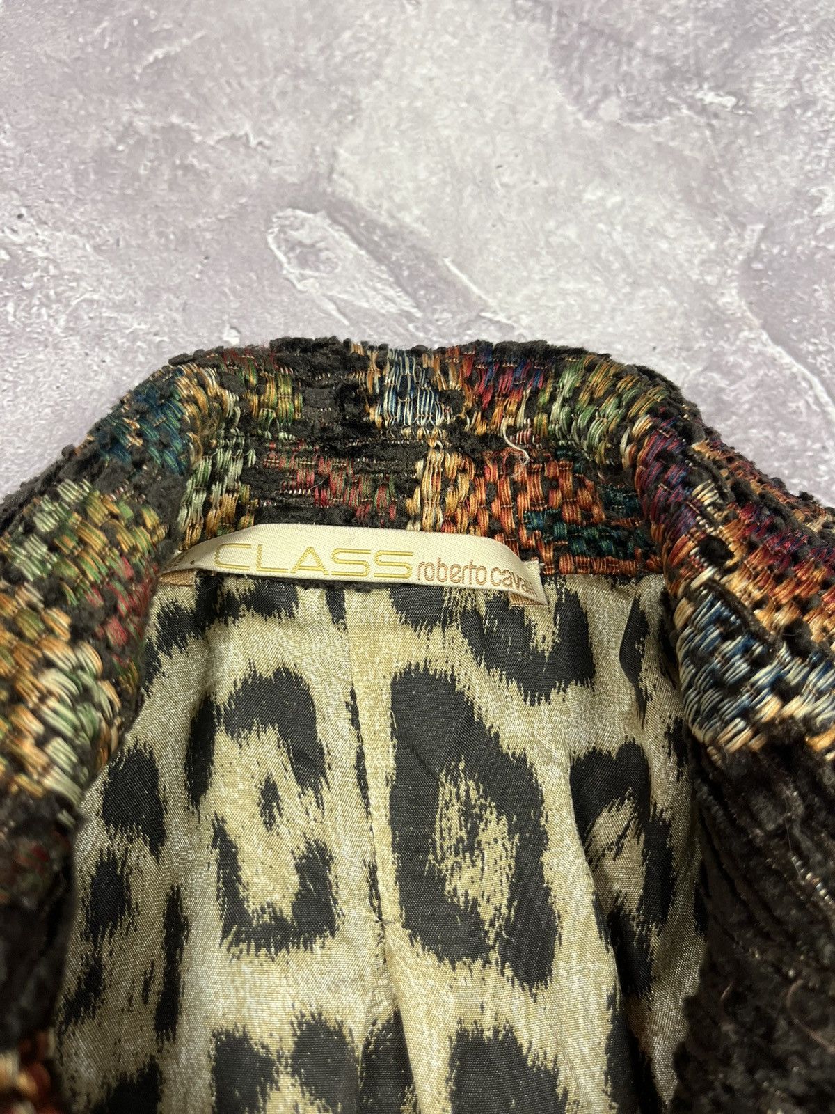 Roberto Cavalli Vintage Roberto Cavalli Floral Flowers Knitted Blazer Jacket Size M / US 6-8 / IT 42-44 - 16 Thumbnail