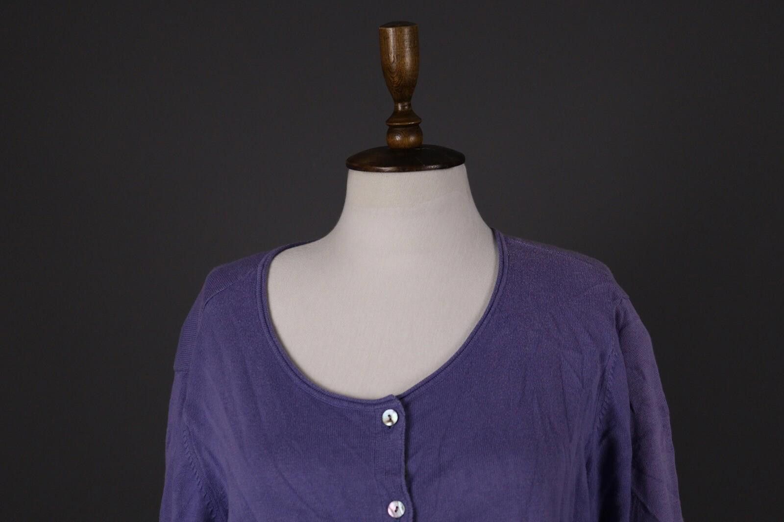Designer Gudrun Sjoden Blue Knit Cardigan Sweater Size L Size L / US 10 / IT 46 - 2 Thumbnail