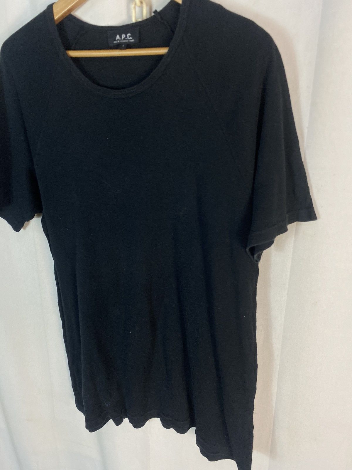 A.P.C. × Designer A.P.C plain black T-shirt Size US M / EU 48-50 / 2 - 2 Thumbnail