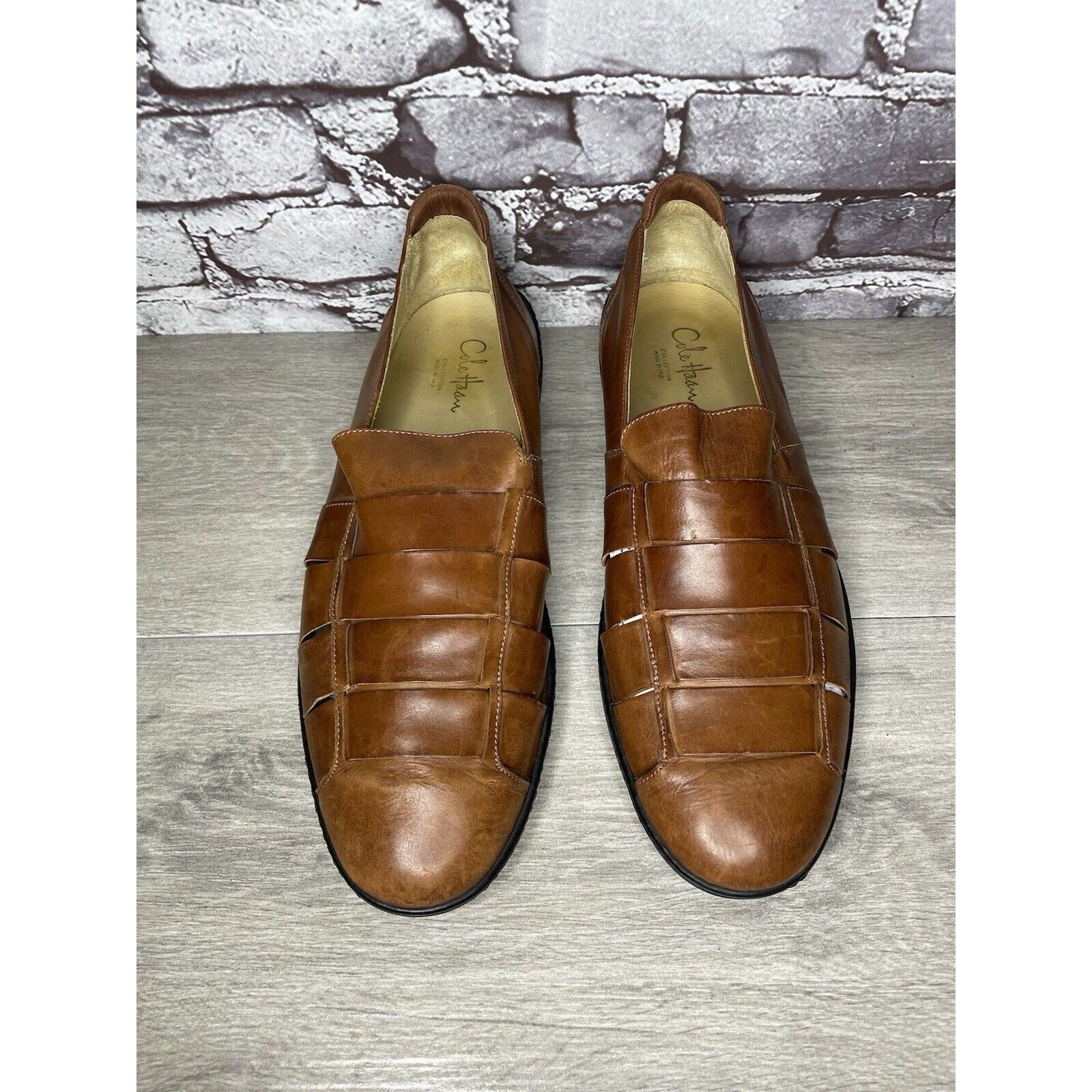 Cole Haan Cole Haan Collection Air Brown Leather Fisherman Sandals Men Size US 12 / EU 45 - 11 Thumbnail