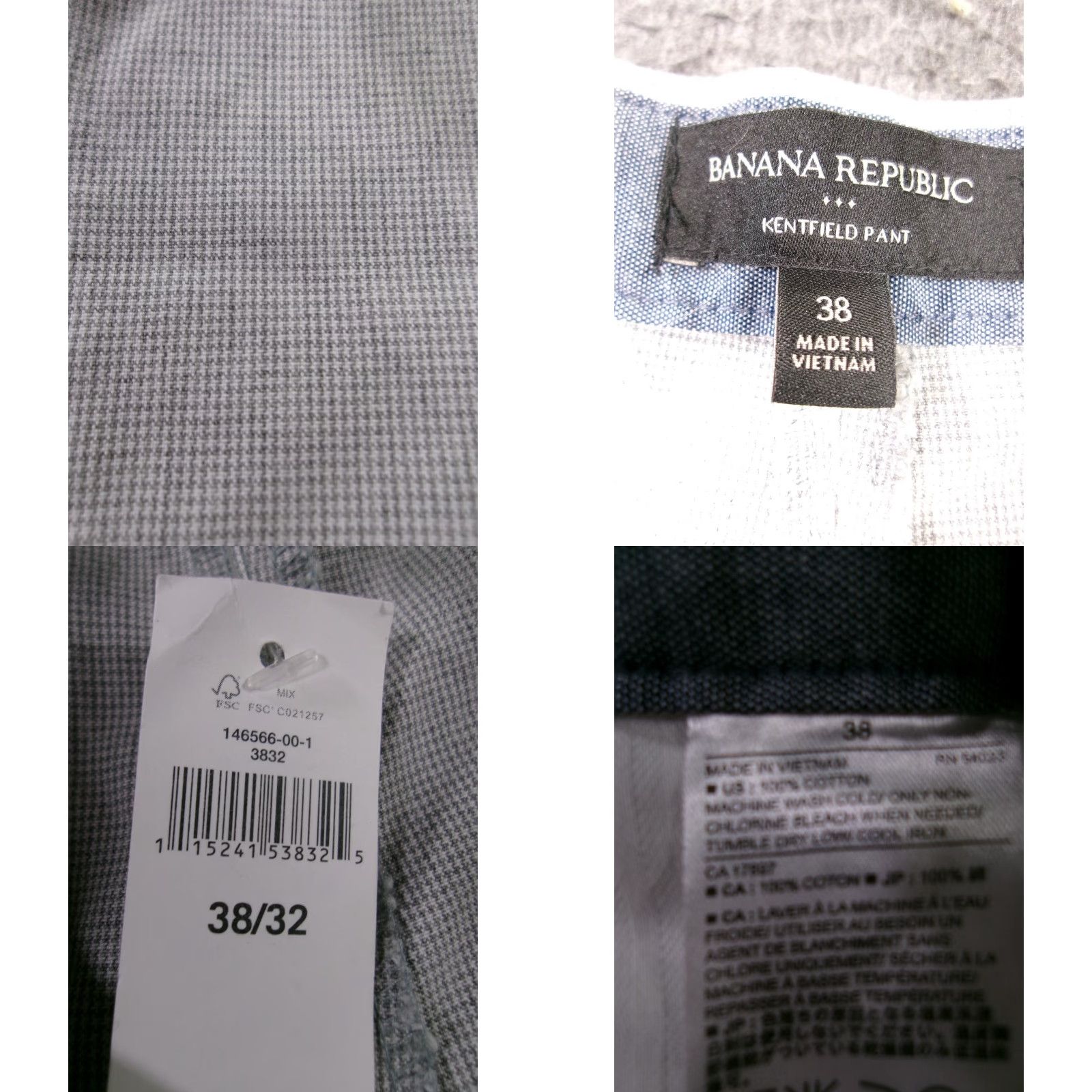 Banana Republic BANANA REPUBLIC Pants Men 38X32 Slim Straight Leg Black Classic Tailored Dress Workwear Size US 38 / EU 54 - 8 Thumbnail