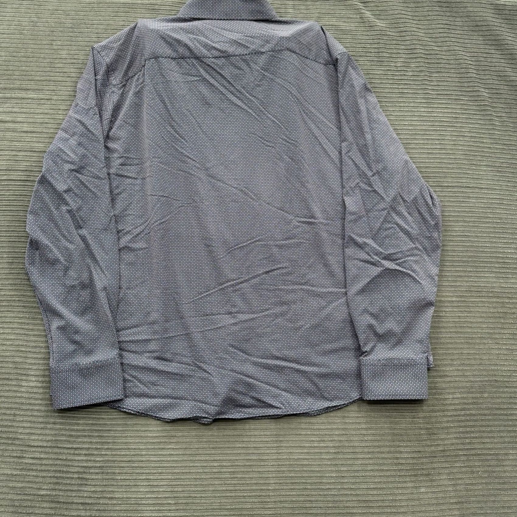 UNTUCKit UNTUCKit Shirt Men 3XL Nylon Long Sleeve Button Up Office Business Regular Fit Geometric Wool? (Correction: wool not in original) Size US XXL / EU 58 / 5 - 2 Thumbnail