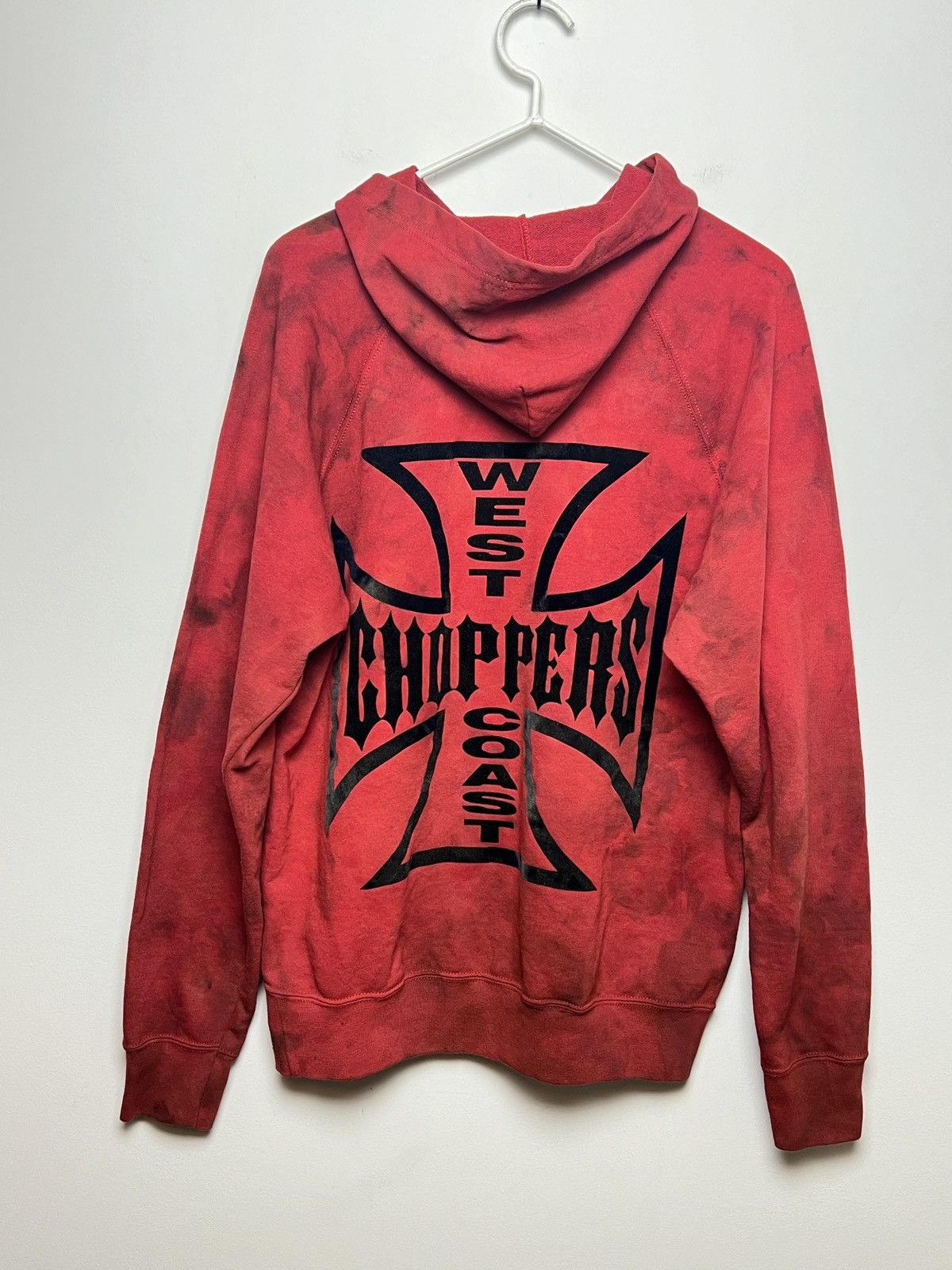 west coast choppers y2k tie dye bleach 1/1 hoodie