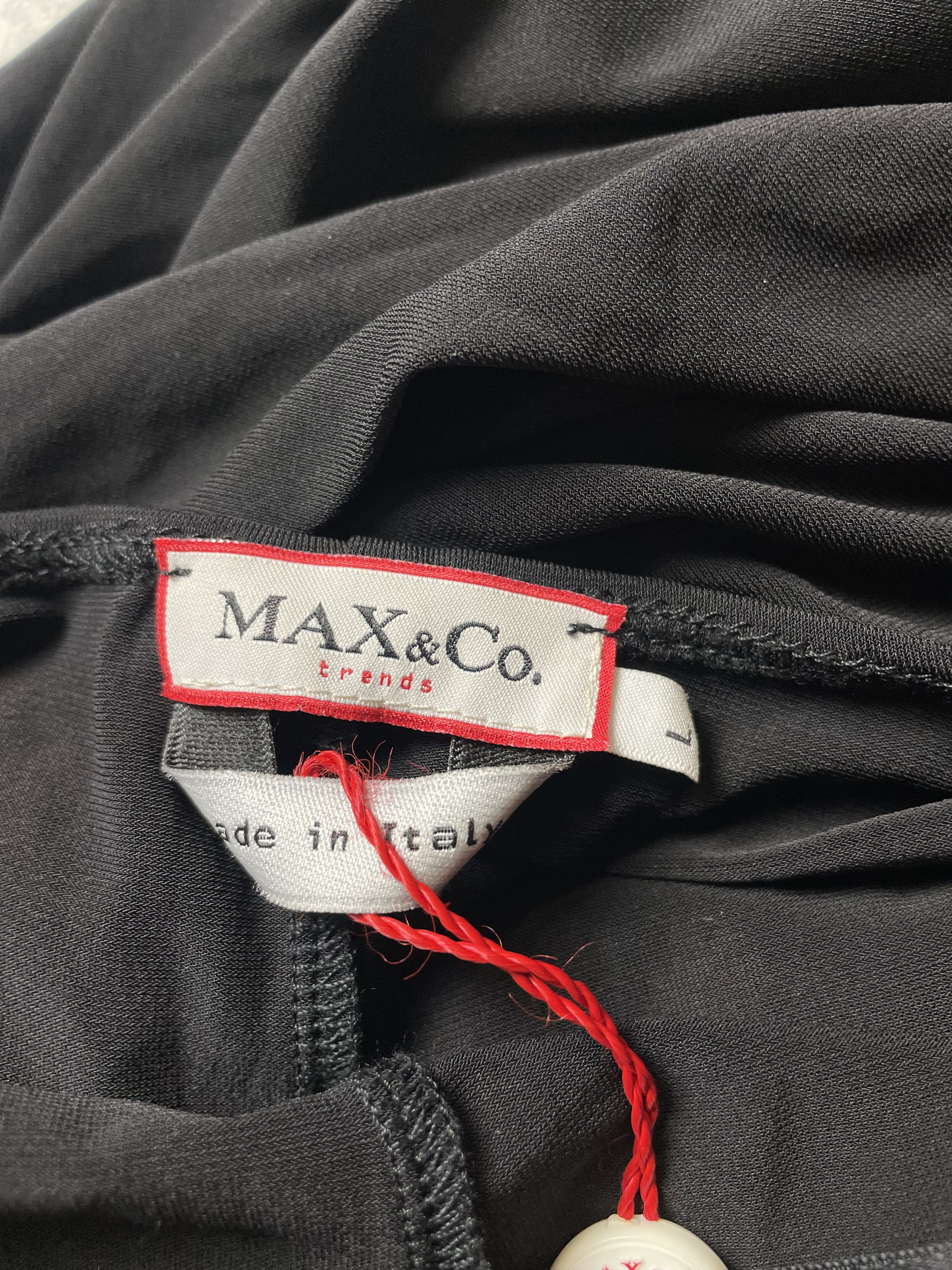 MAX&Co. MAX&Co. by Max Mara Black Elegant New Dress Size L Size L / US 10 / IT 46 - 6 Thumbnail