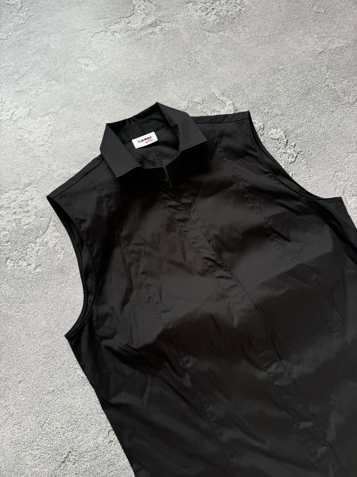 Akris × Designer Akris punto USA10/F42 black top sleeveless blouse shirt vest Size M / US 6-8 / IT 42-44 - 9 Thumbnail