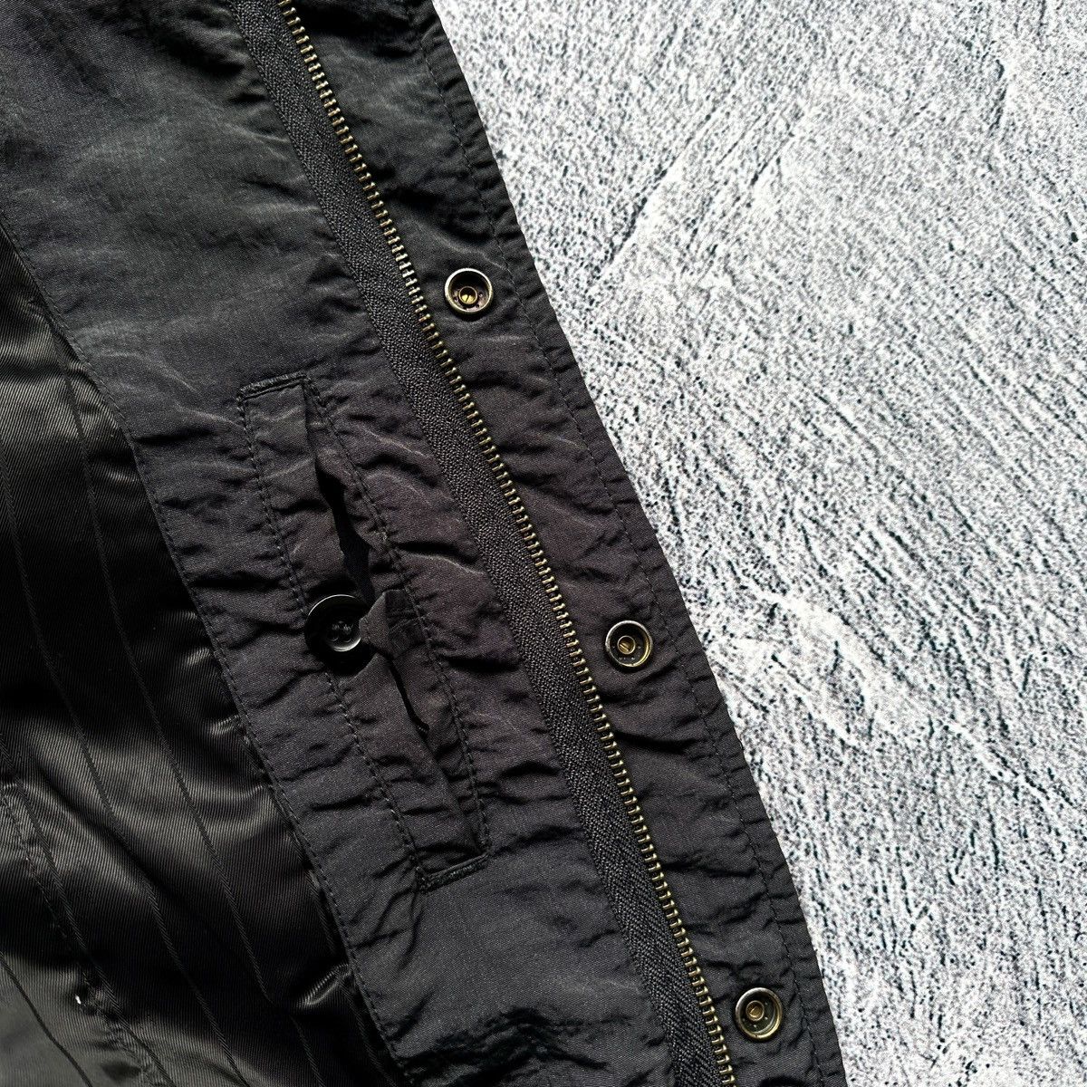 Armani Men’s Armani Jeans Nylon Jacket Full Zip Multi Pocket Black Size US M / EU 48-50 / 2 - 8 Thumbnail