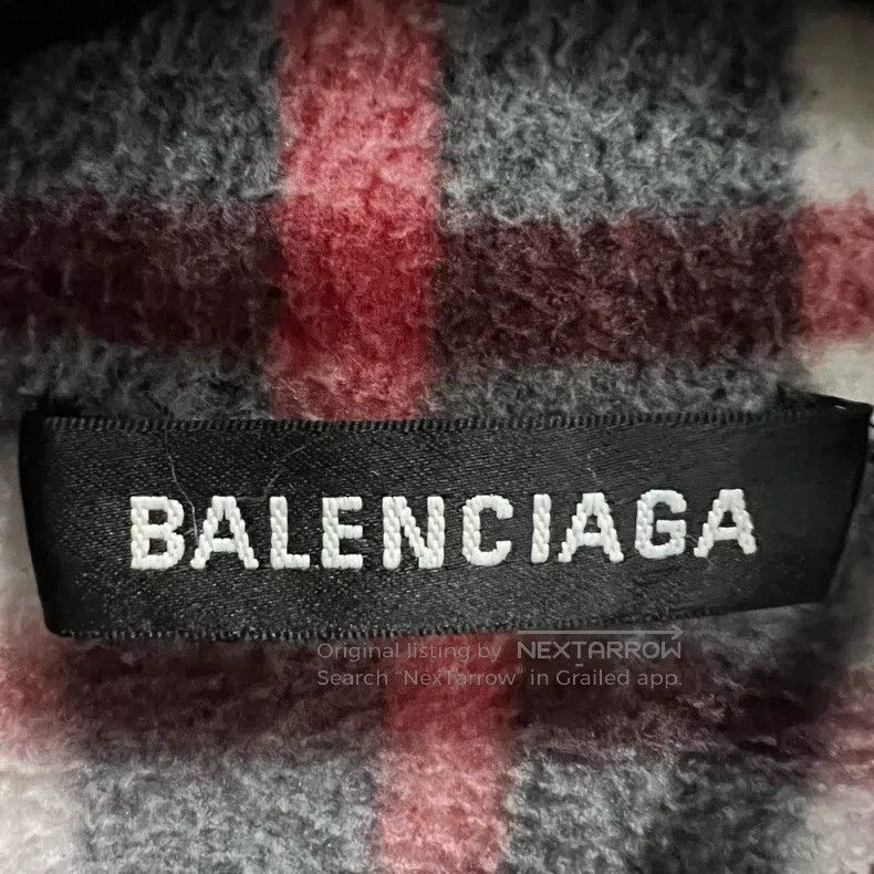 Balenciaga Balenciaga Checkered fleece zip-up jacket Size US S / EU 44-46 / 1 - 3 Thumbnail