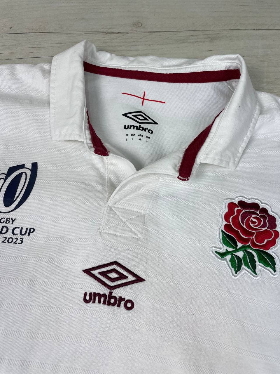 Umbro Umbro England Rugby World Cup 2023 Long Sleeve Shirt Jersey Size US L / EU 52-54 / 3 - 9 Thumbnail