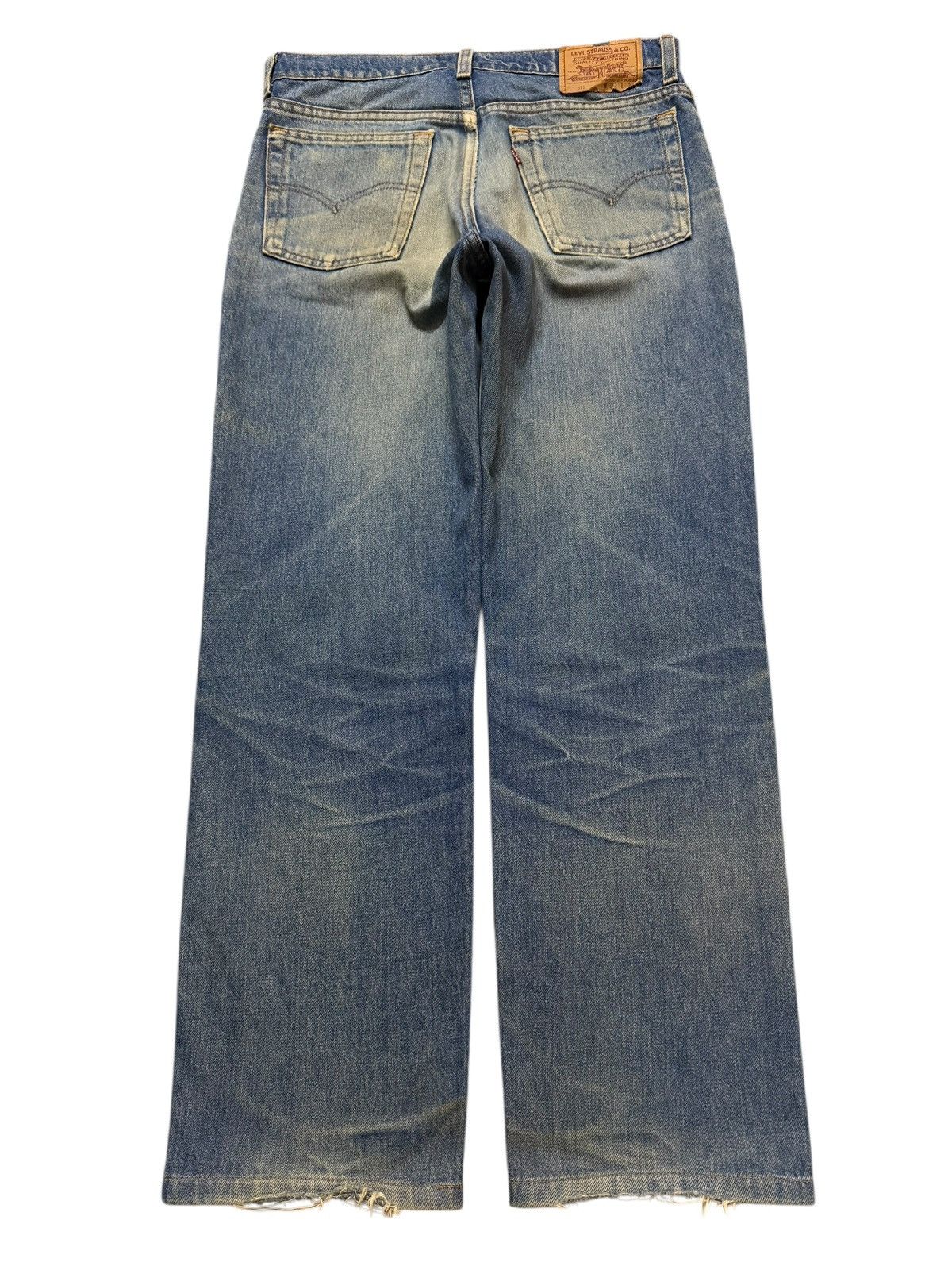 Levi's Vintage Clothing Vintage 90s Levis 515 Blue Mud Wash Distressed Straight Leg Size US 31 - 2 Thumbnail