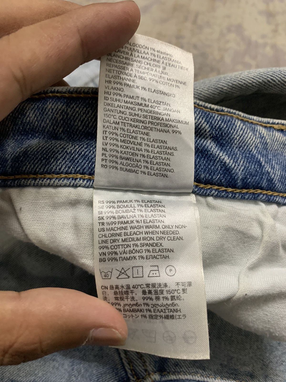 Japanese Brand Japanese Brand Distressed Denim Ripped Skinny Jean Size US 32 / EU 48 - 19 Thumbnail