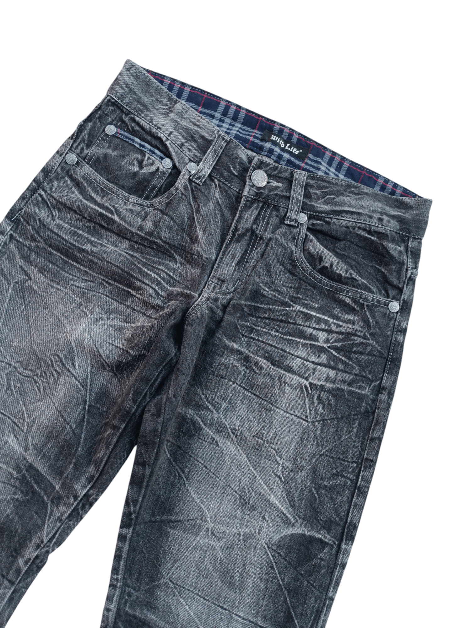 Japanese Brand Vintage Wild Life LGB Style Whiskers Skulls Denim Pants Size US 32 / EU 48 - 16 Thumbnail