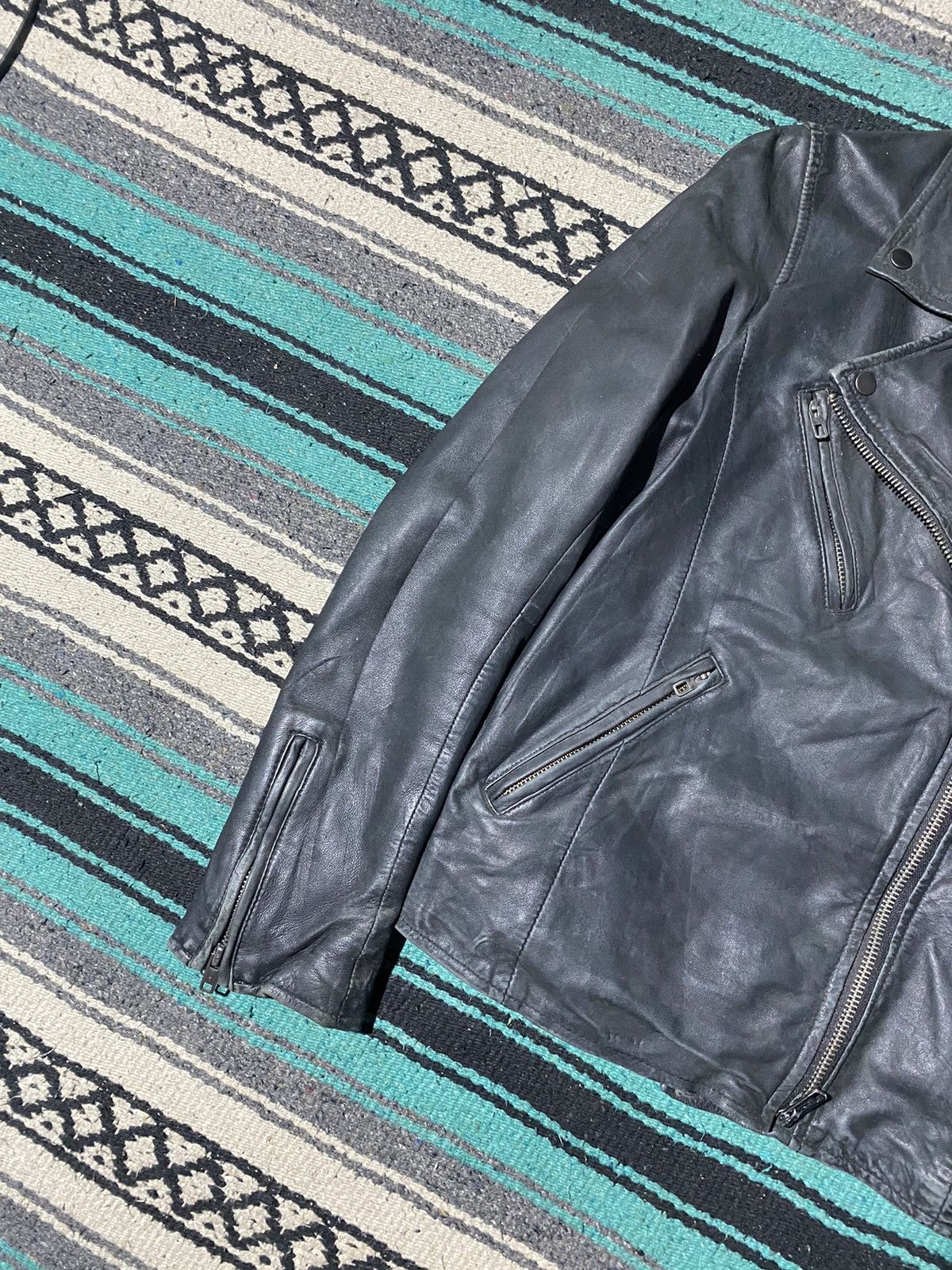If Six Was Nine 2000s AmericanRags - Ramones Biker Jacket Size US S / EU 44-46 / 1 - 9 Thumbnail