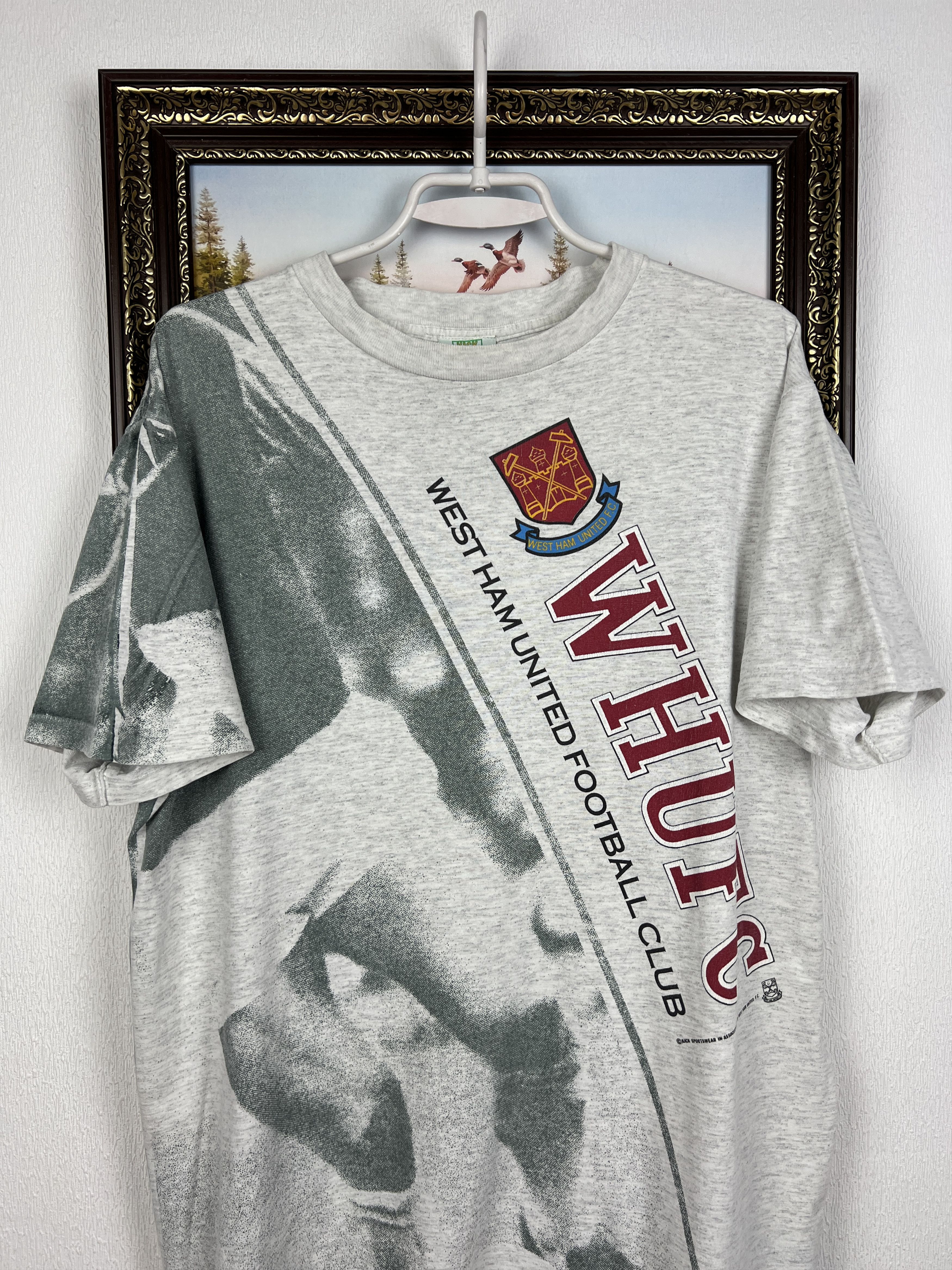 Vintage West Ham United Football Shirt Over Print Soccer Jersey Size US L / EU 52-54 / 3 - 2 Thumbnail