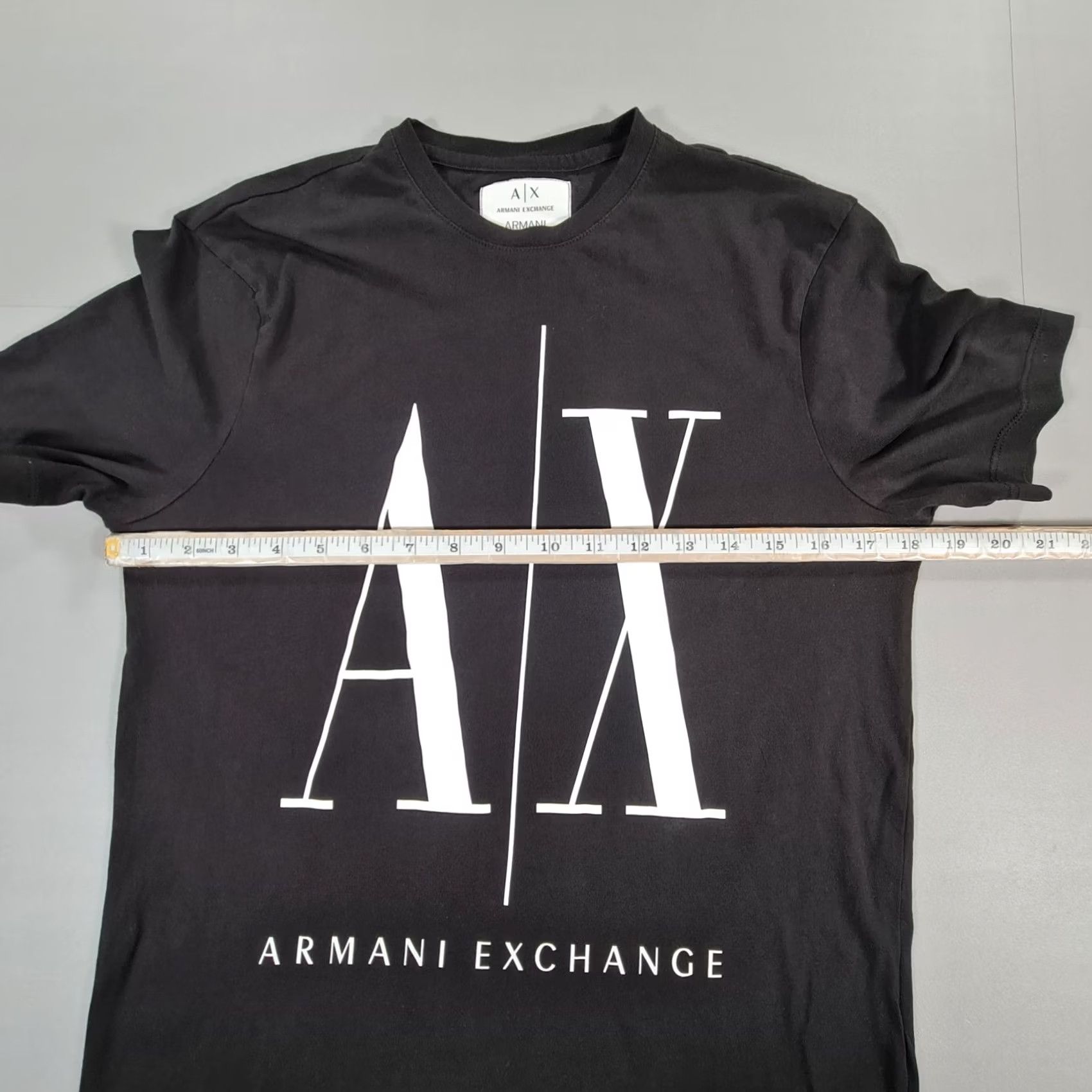 Armani Exchange Armani Exchange Mens T Shirt Black XS Icon Big Logo Cotton Tee Shirt Size US XS / EU 42 / 0 - 5 Thumbnail