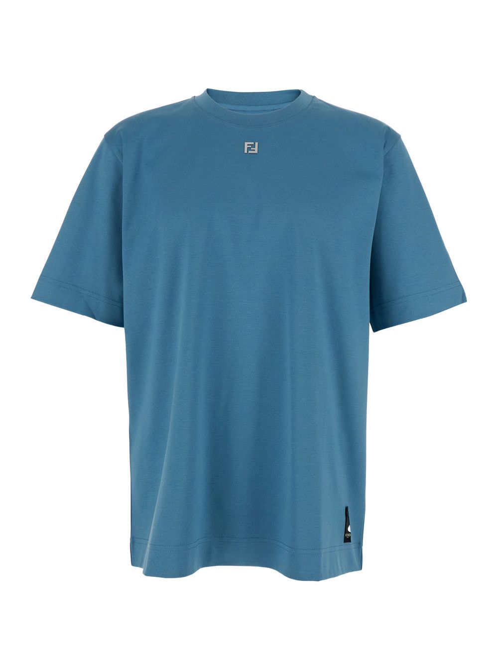Fendi Fendi T-Shirt In Blue Striped Pequin Fabric. | Grailed