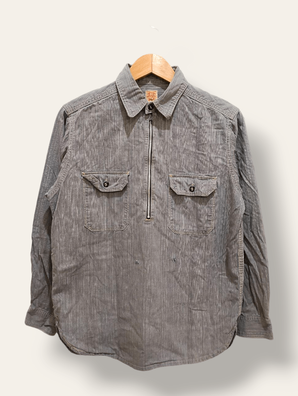 image of Union Made Blue Way Denim Chambray Work Shirt in Blue Denim, Men's (Size Medium)