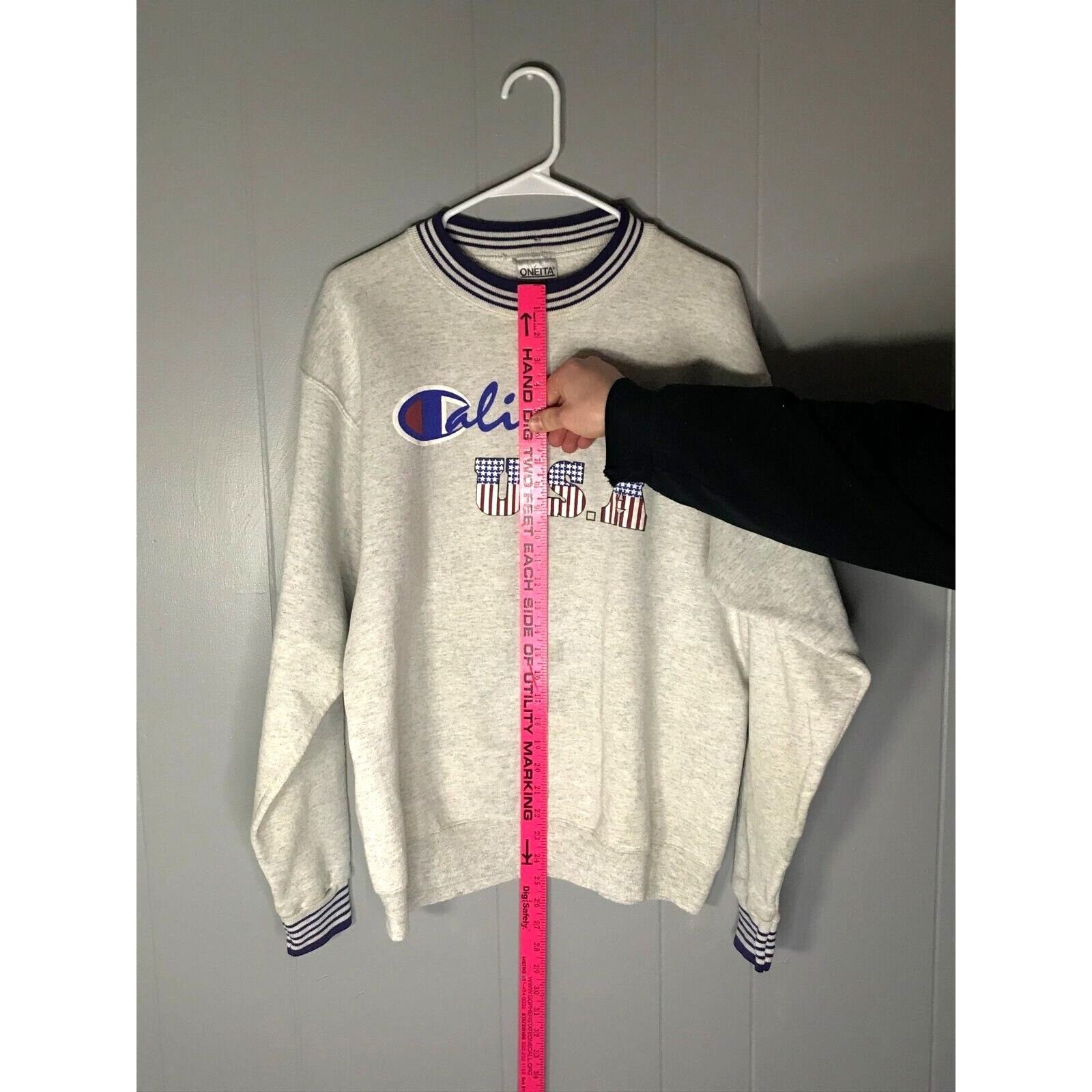 Champion × Vintage Vintage California USA Champion Gray Sweatshirt Crewneck Siz Size L / US 10 / IT 46 - 7 Thumbnail