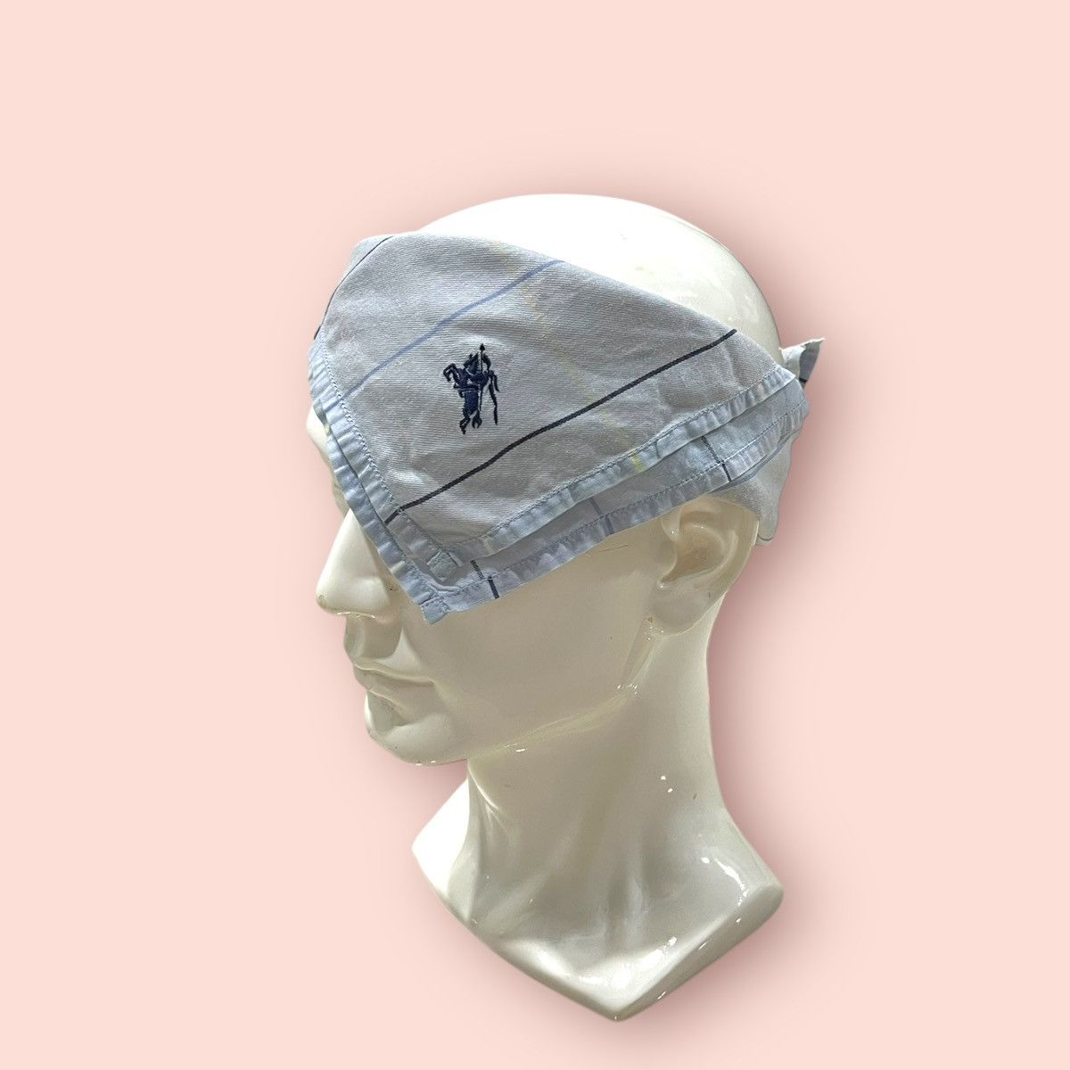Burberry × Designer VINTAGE BURBERRYS LIGHT BLUE PLAID BANDANA/HANDKERCHIEF Size ONE SIZE - 8 Thumbnail