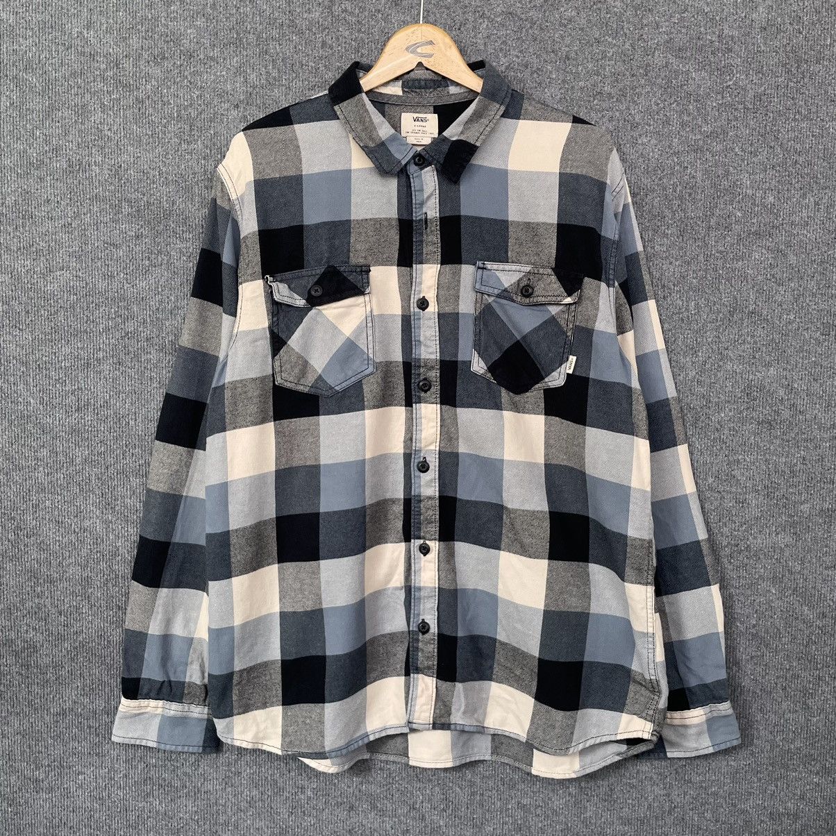 Vans × Vintage Vans Plaid Checkered Button Ups Flannel Shirt Size US XL / EU 56 / 4 - 1 Thumbnail
