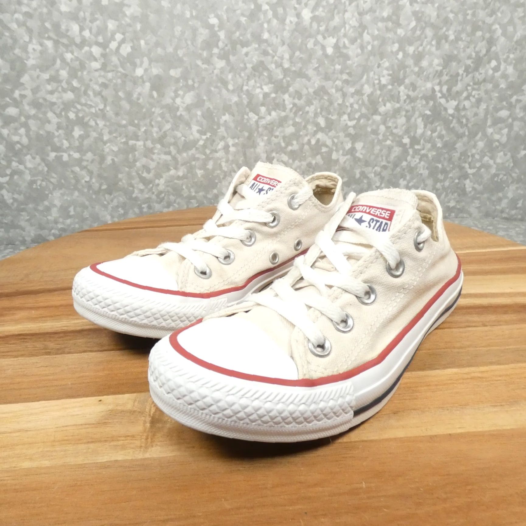 Converse Converse Chuck Taylor All-Star Sneaker Womens 5 White Canvas Low Top W7652 Size XS / US 0-2 / IT 36-38 - 7 Thumbnail