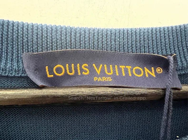 Louis Vuitton Louis Vuitton size 4l Blue knit logo short sleeves Size US M / EU 48-50 / 2 - 6 Thumbnail