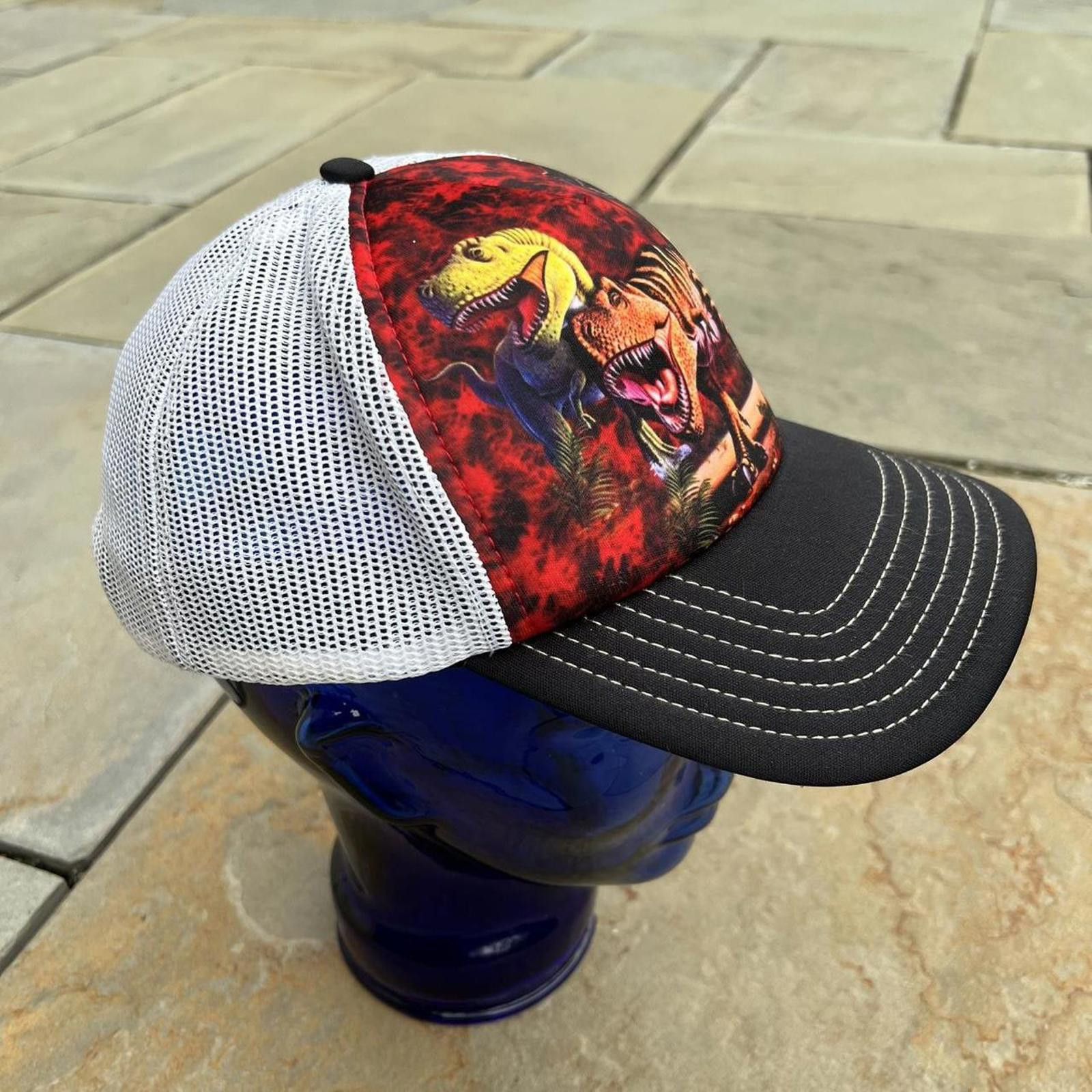The Mountain T-Rex Dinosaurs Mesh Trucker Hat Size ONE SIZE - 3 Thumbnail