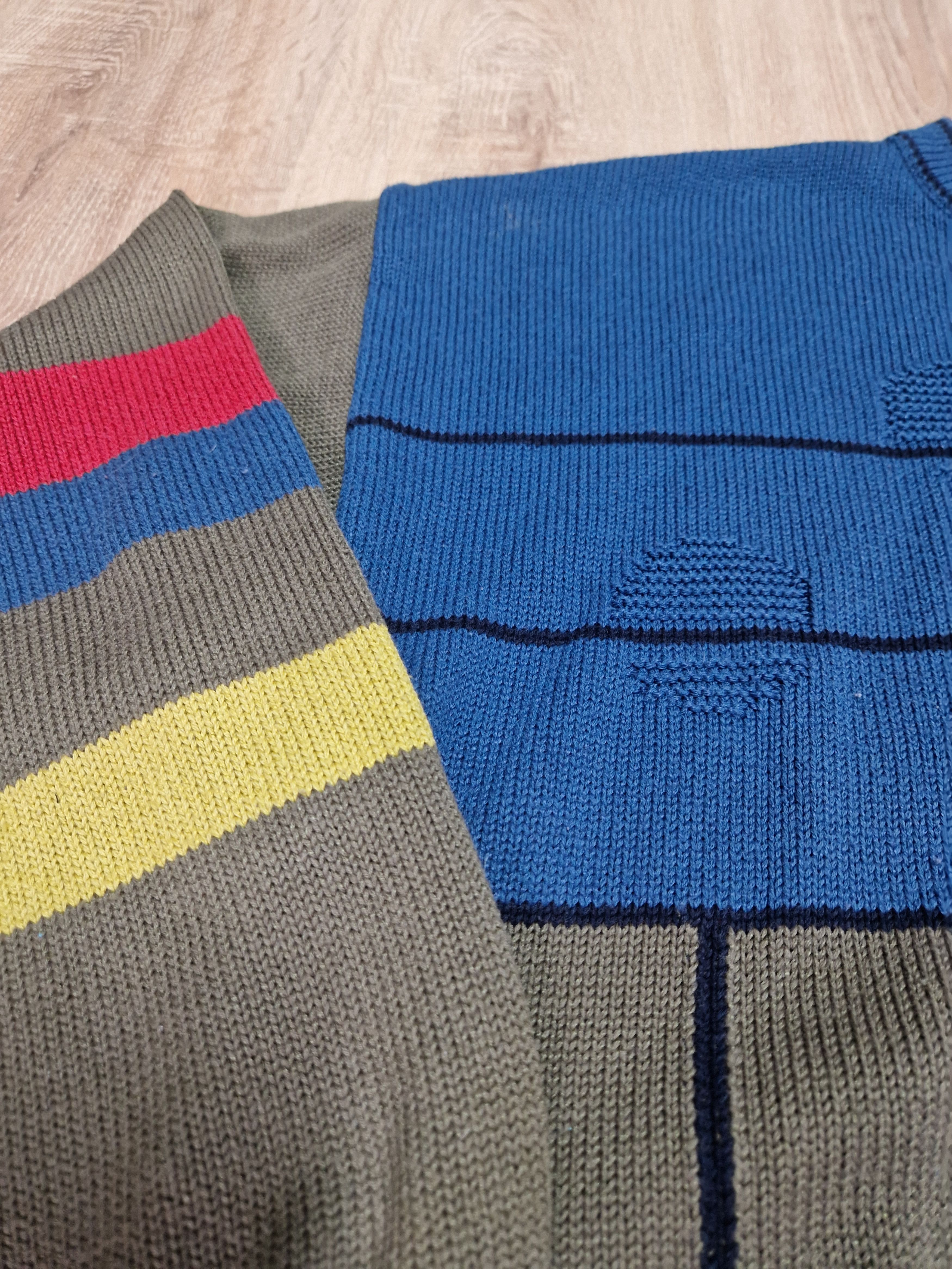 Other Enzo Lorenzo Striped Knit Sweater Coogi Style Vintage Size US L / EU 52-54 / 3 - 4 Thumbnail