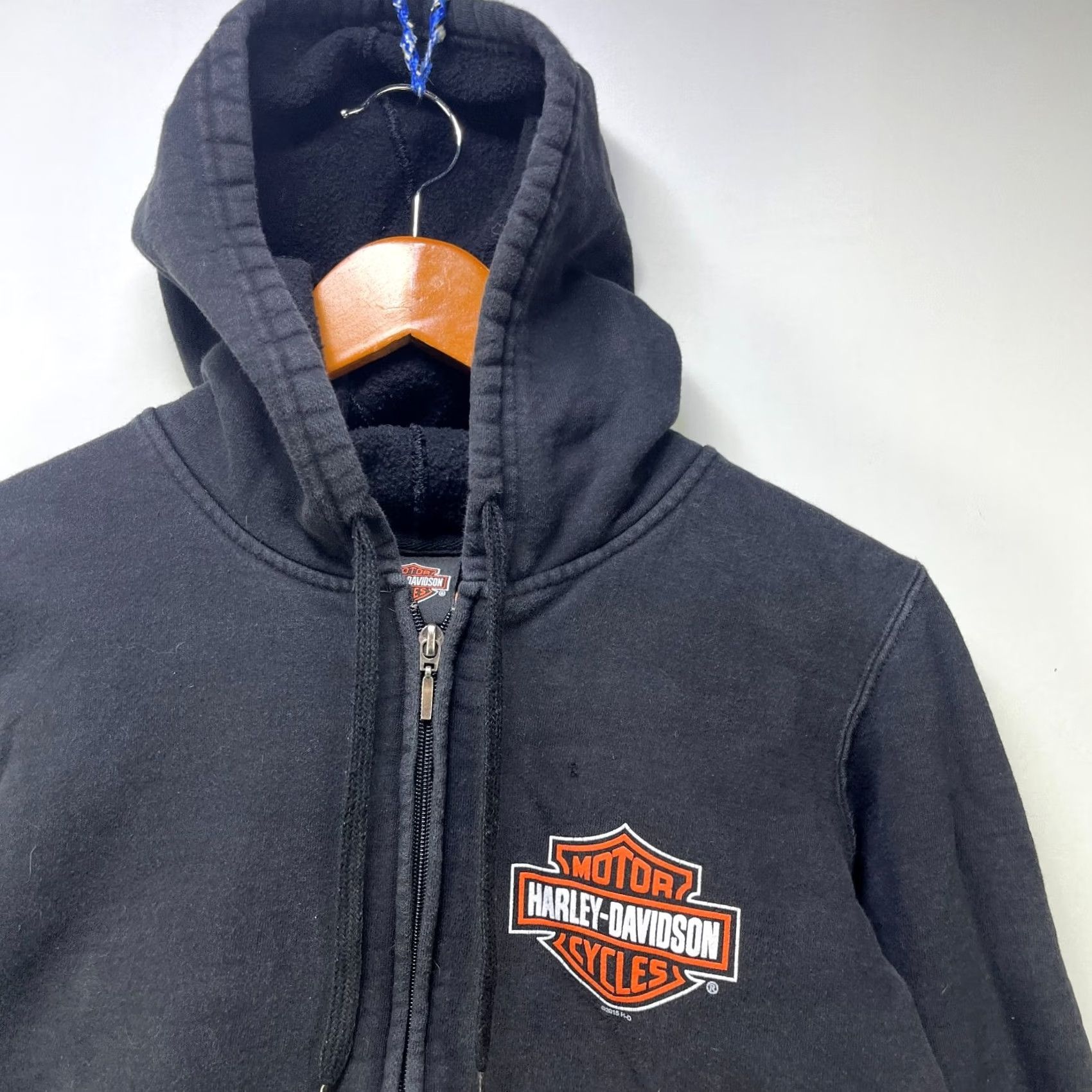 Harley Davidson VINTAGE Harley Davidson Hoodie Medium Zip Up Embroidered Logo Size US M / EU 48-50 / 2 - 2 Thumbnail