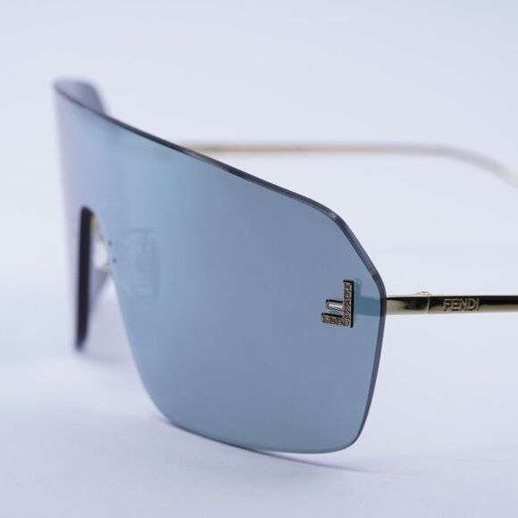Fendi Fendi FE4121US 30X Sunglasses Endura Gold Shield Frame, Blue Size ONE SIZE - 8 Thumbnail